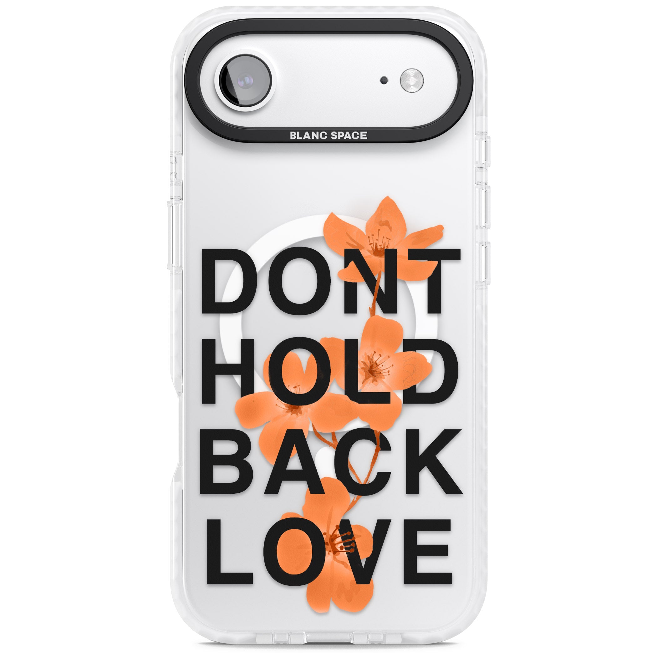 Don'T Hold Back Love Orange & Black iPhone 17 Air Impact Pro Clear Phone Case