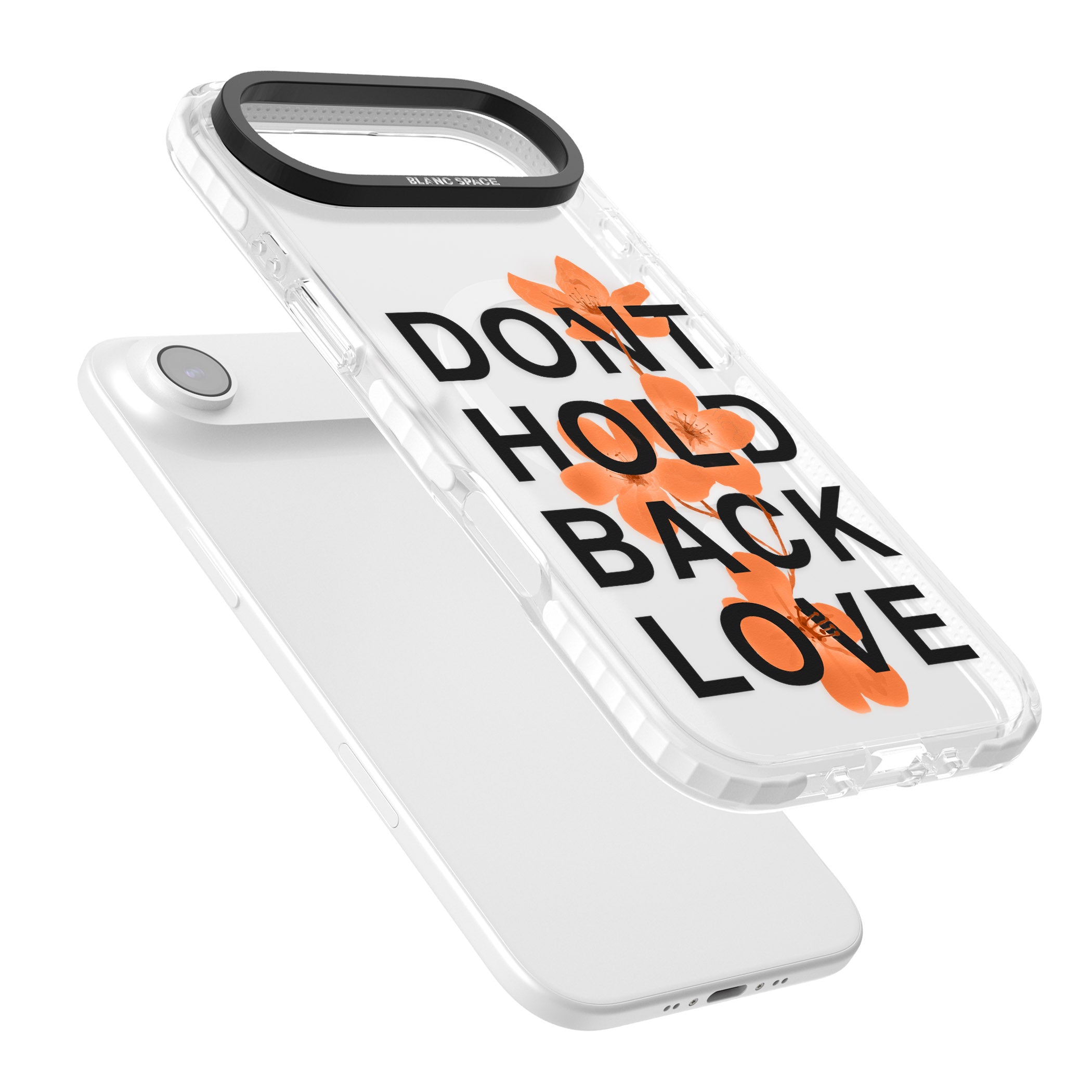 Don'T Hold Back Love Orange & Black iPhone 17 Air Impact Pro Clear Phone Case Colours