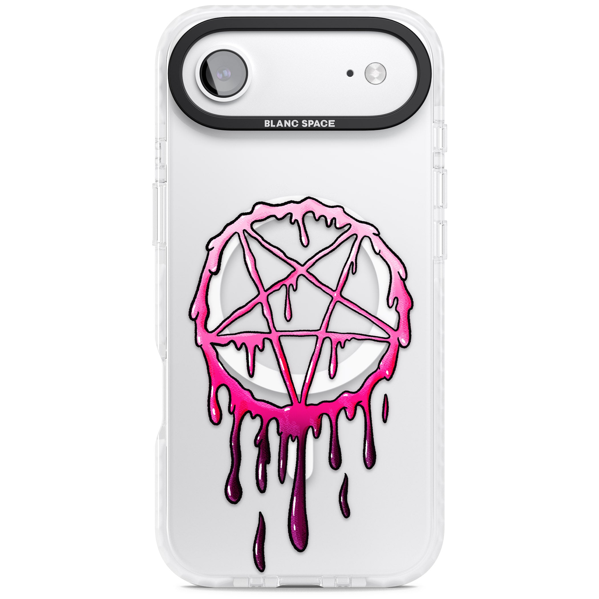 Pentagram Of Blood iPhone 17 Air Impact Pro Clear Phone Case