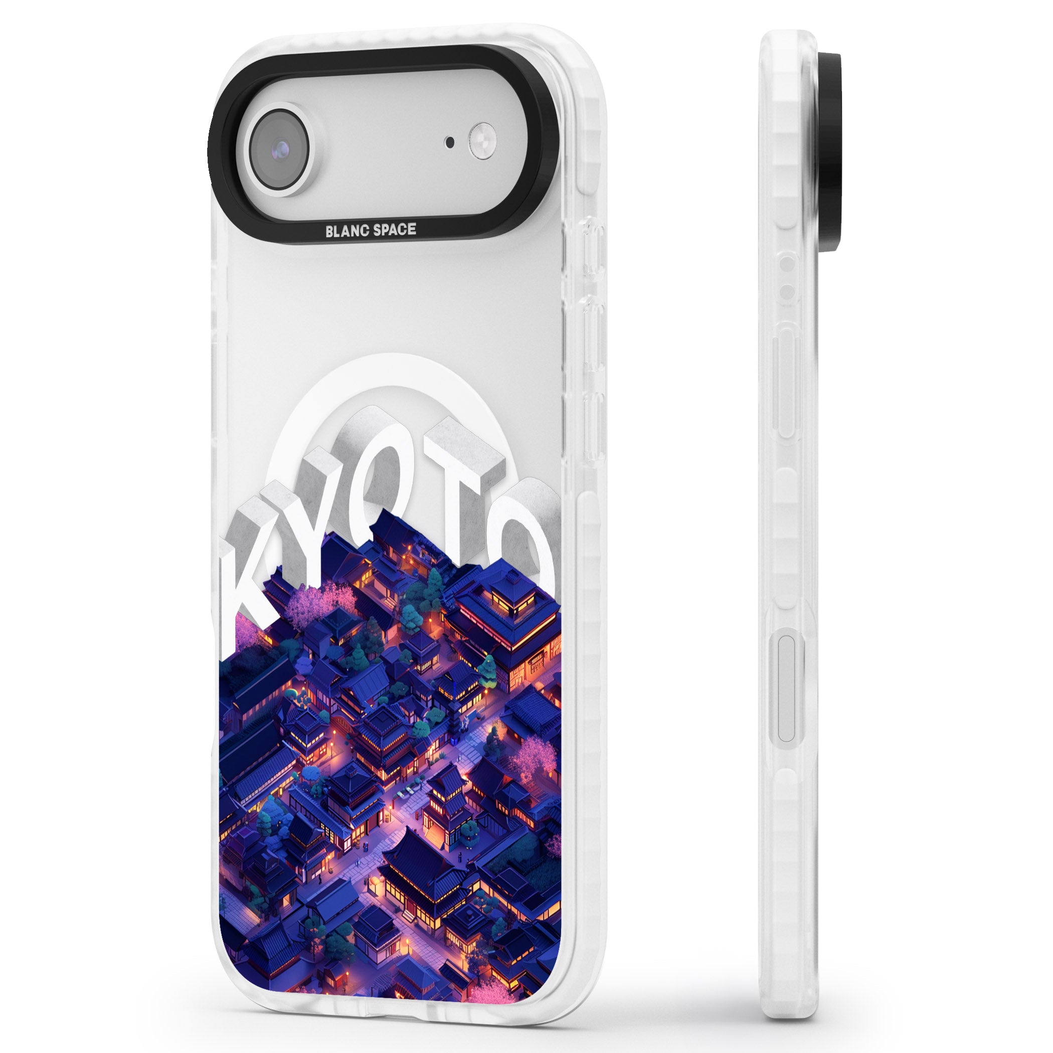 Kyoto iPhone 17 Air Impact Pro Clear Phone Case Side Profile