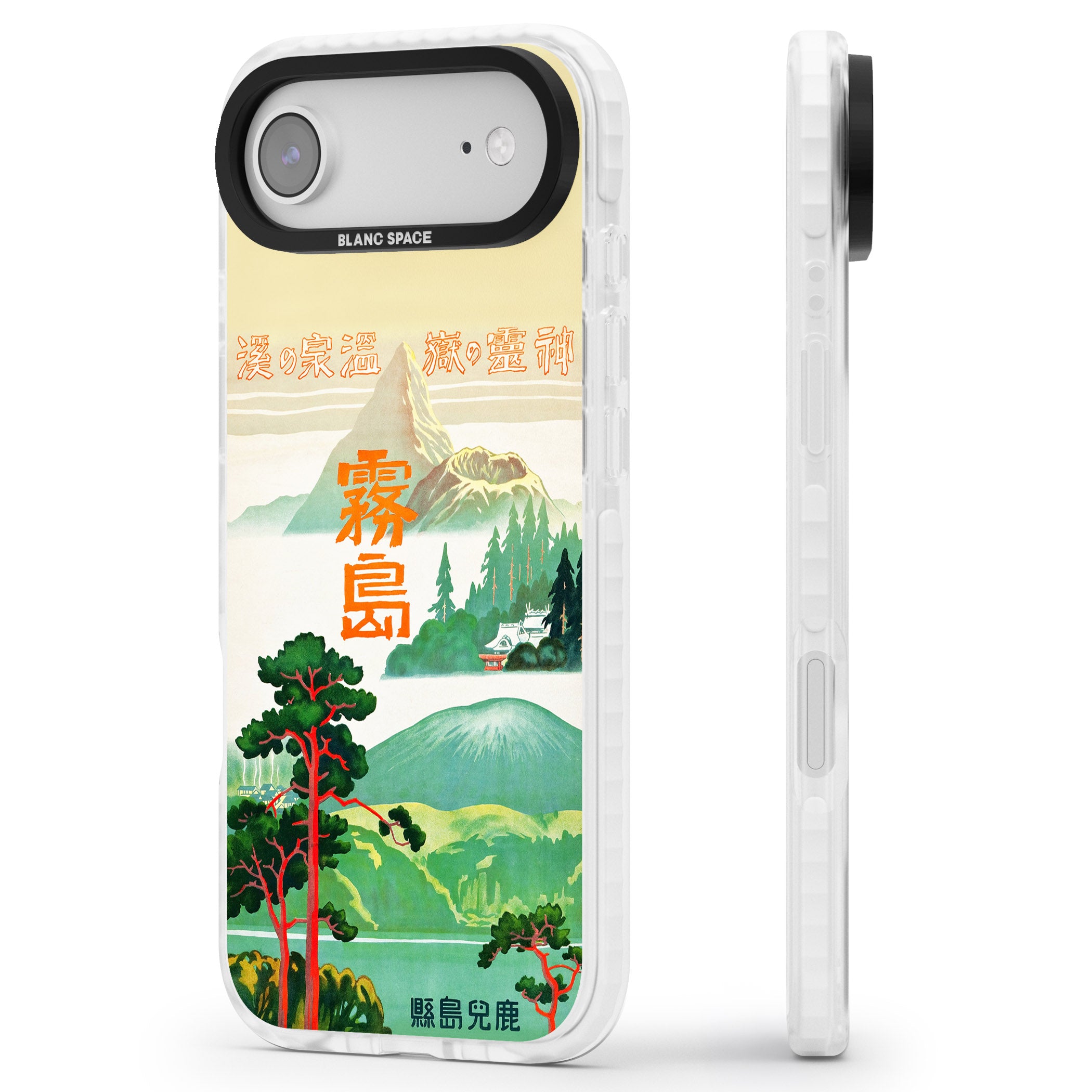 Japan Travel Poster (1930S) iPhone 17 Air Impact Pro Clear Phone Case Side Profile