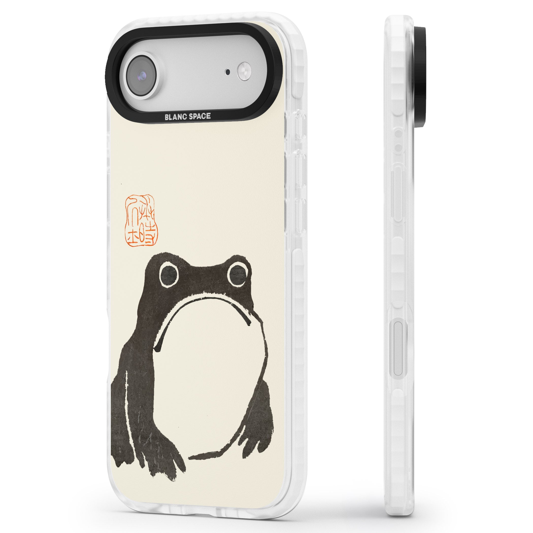 Matsumoto Hoji Frog iPhone 17 Air Impact Pro Clear Phone Case Side Profile
