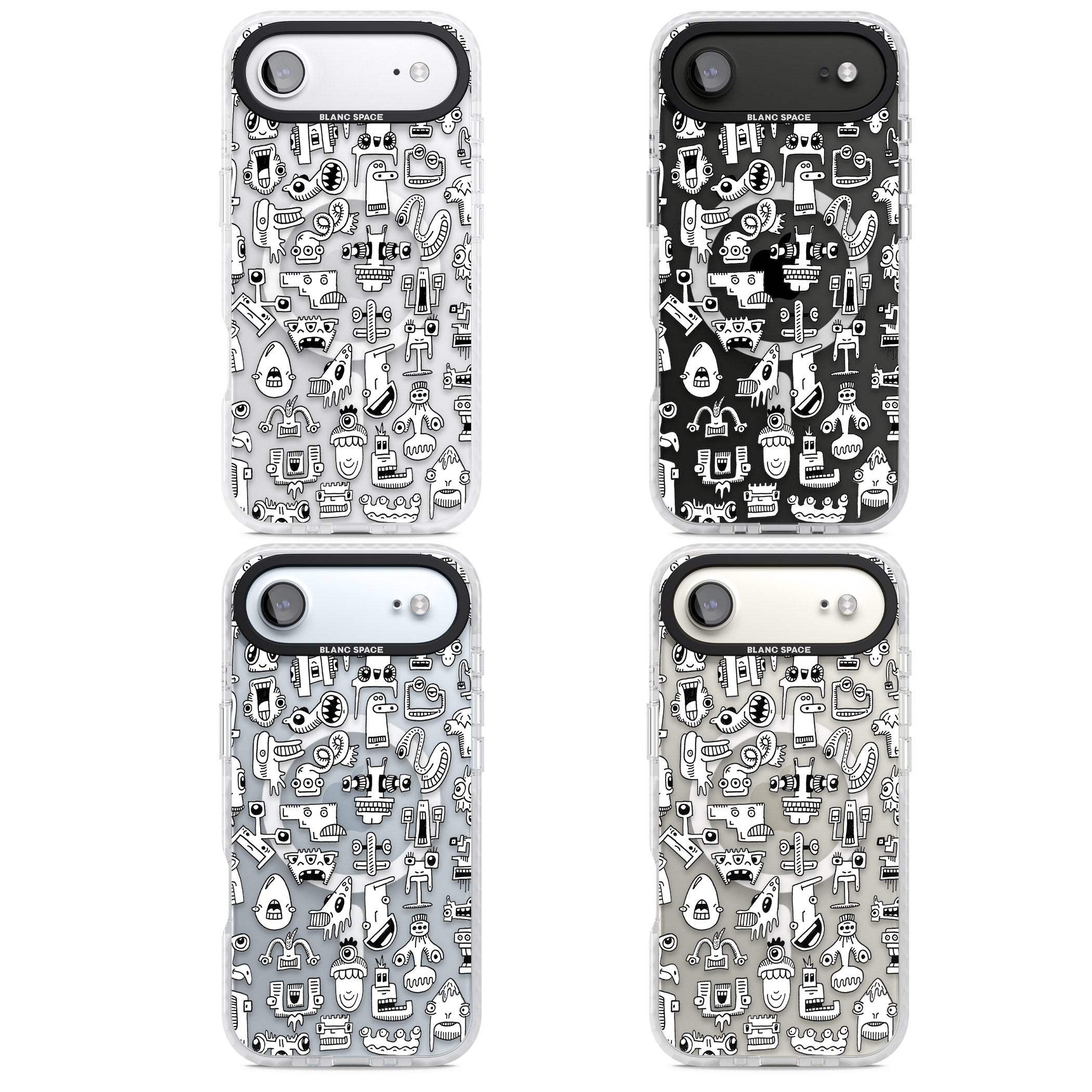 Weird Friends iPhone 17 Air Impact Pro Clear Phone Case APT Impact Protection