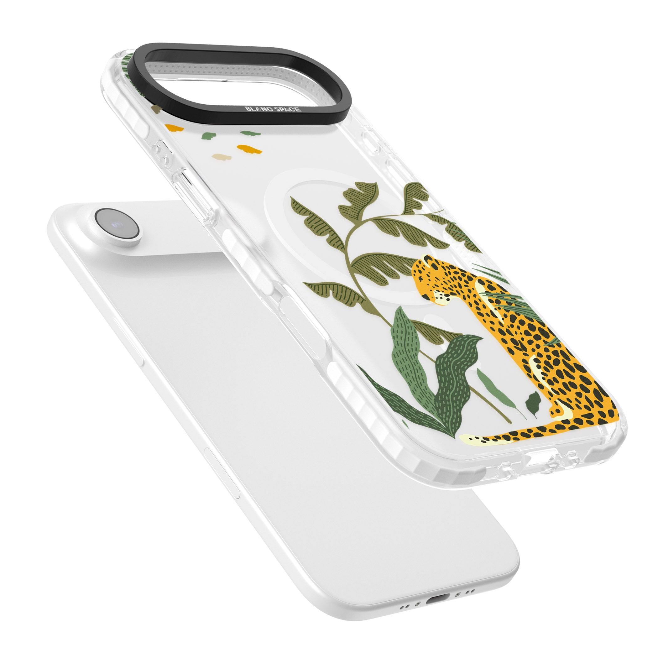 Large Jungle Cat Pattern iPhone 17 Air Impact Pro Clear Phone Case Colours