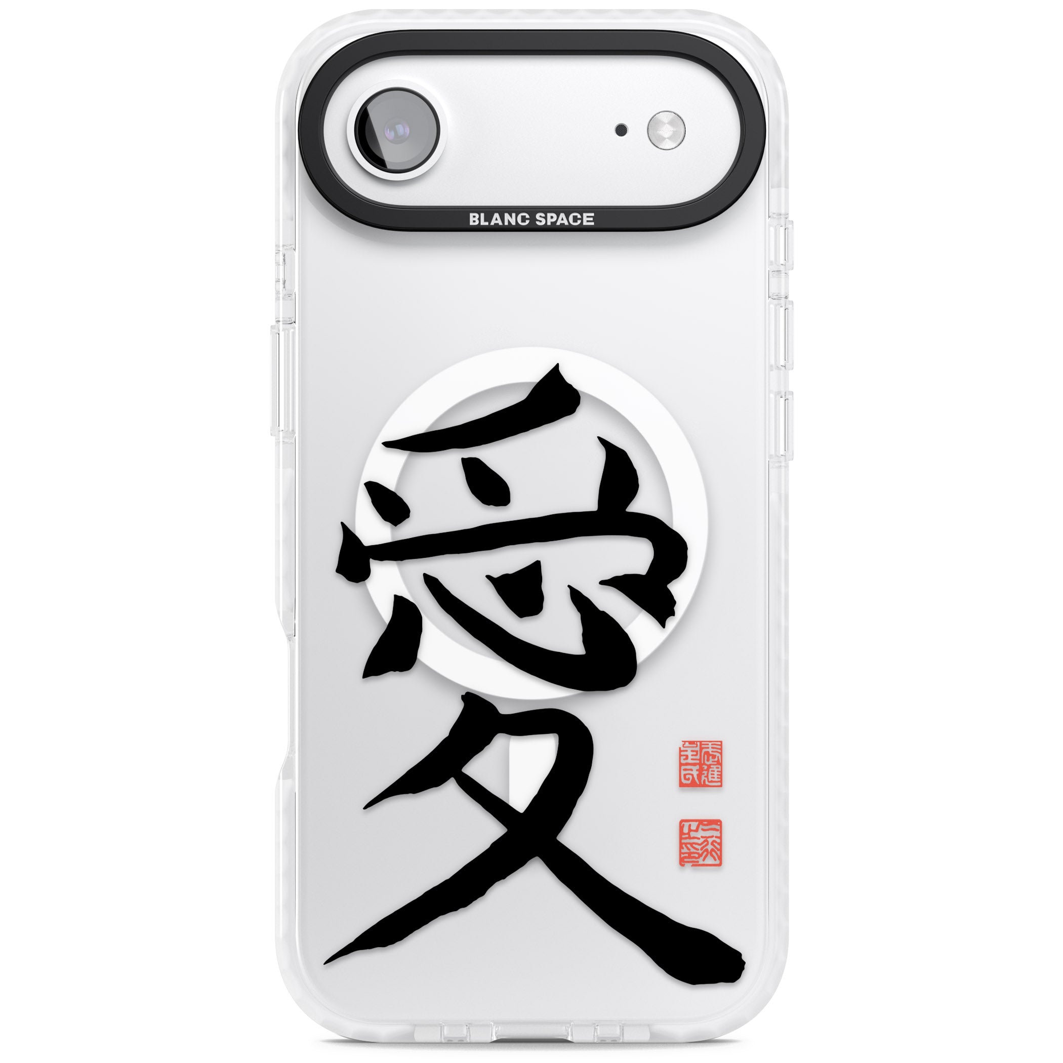 Japanese Kanji Love iPhone 17 Air Impact Pro Clear Phone Case