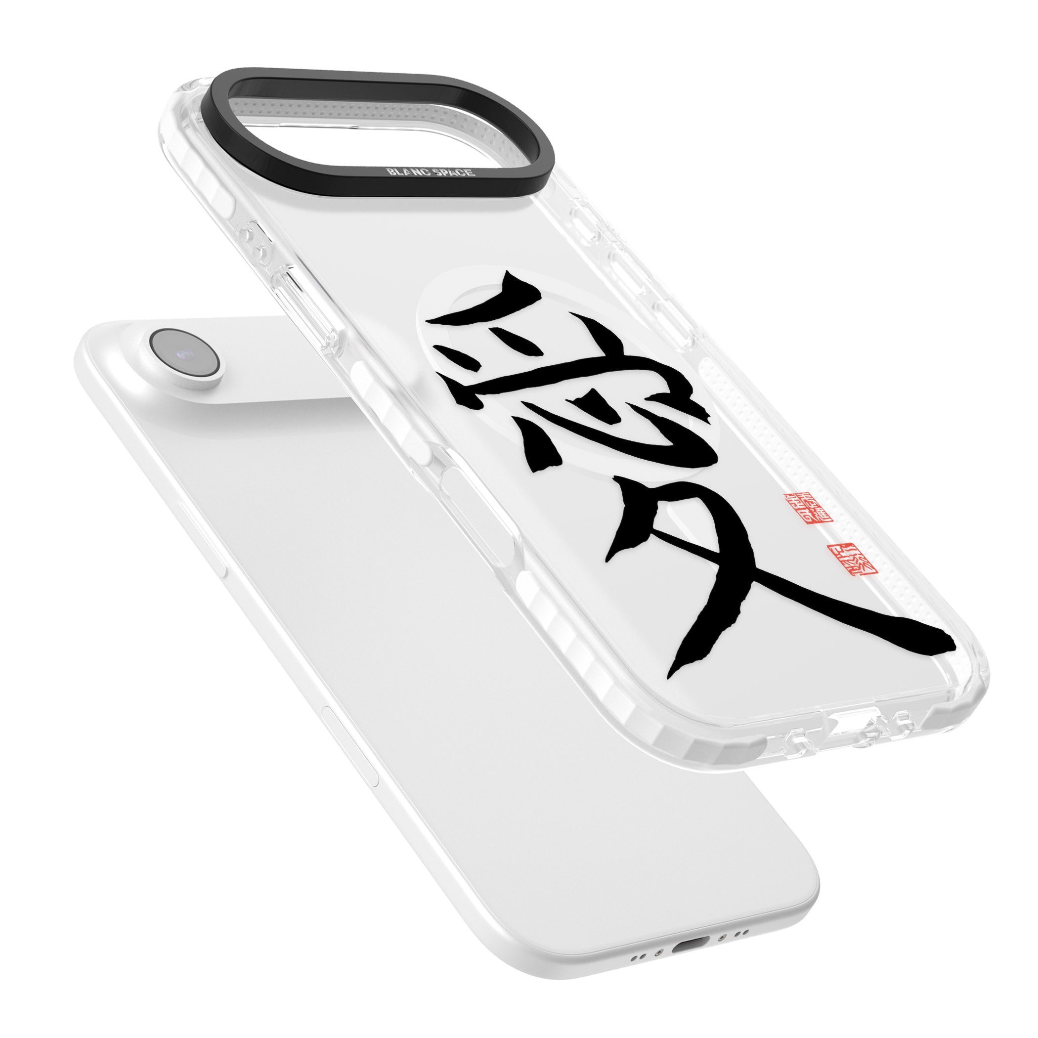 Japanese Kanji Love iPhone 17 Air Impact Pro Clear Phone Case Colours