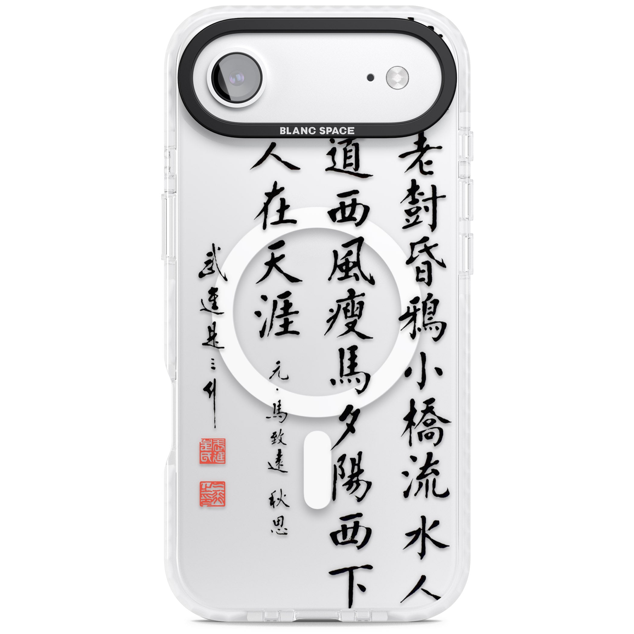 Japanese Kanji Script iPhone 17 Air Impact Pro Clear Phone Case
