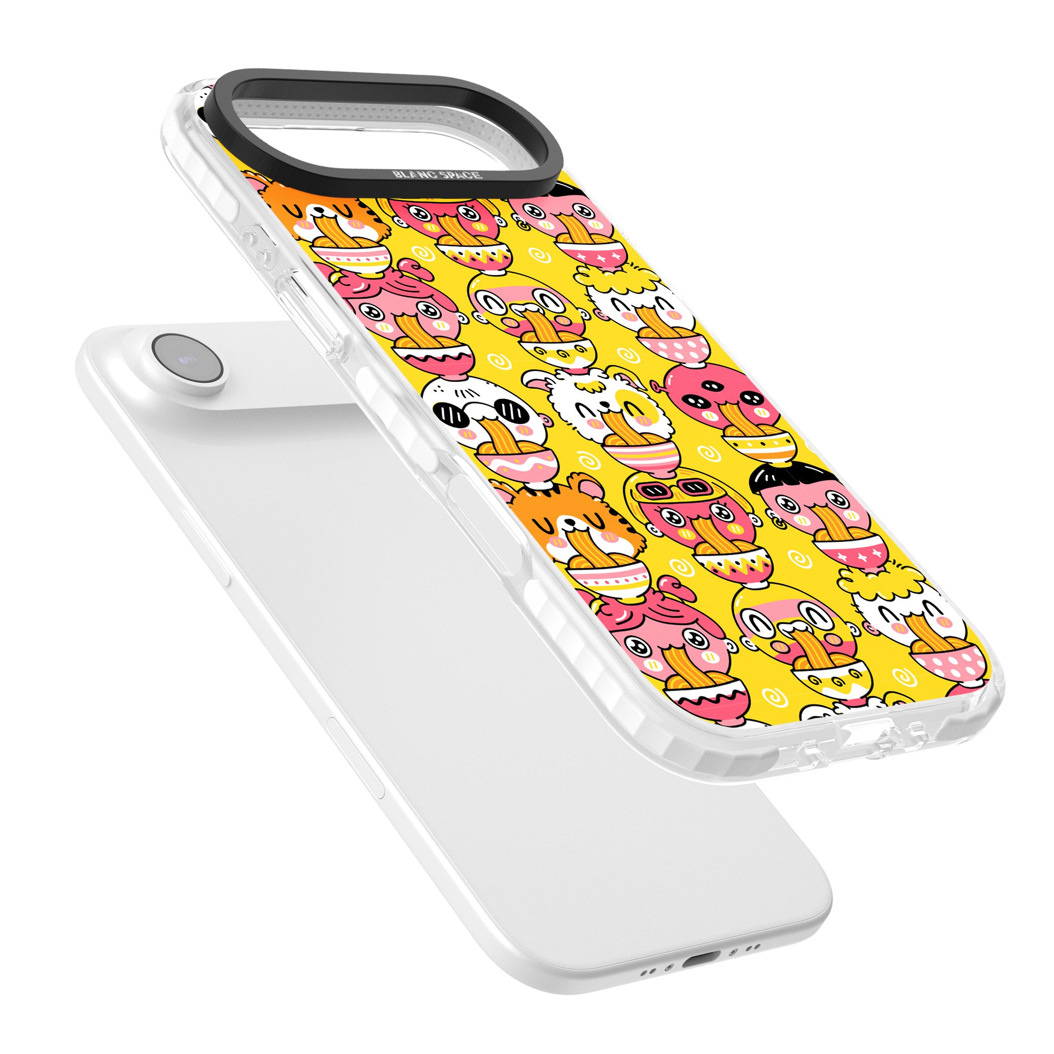 Ramen Noodle Kawaii Pattern iPhone 17 Air Impact Pro Clear Phone Case Colours