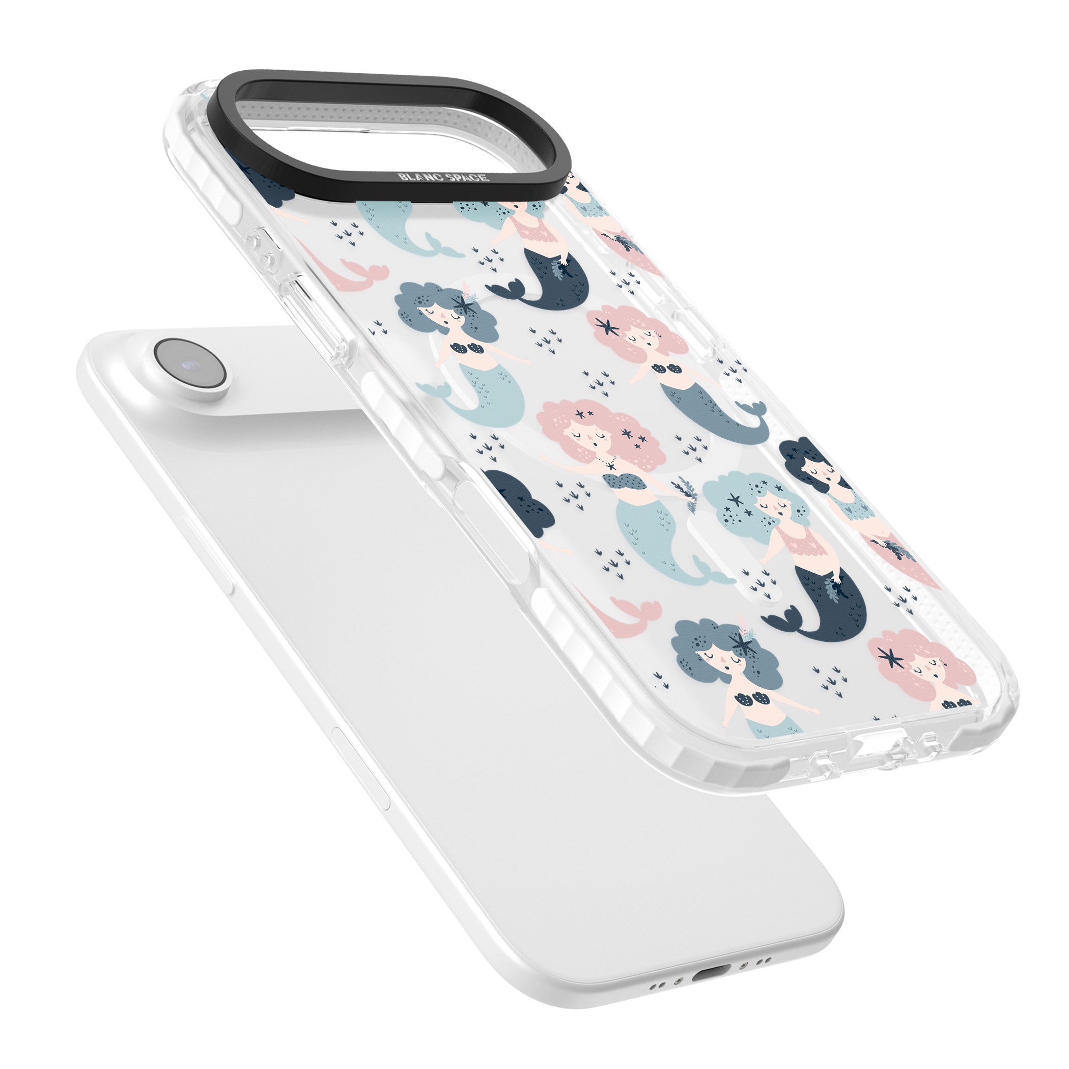 Pastel Mermaids iPhone 17 Air Impact Pro Clear Phone Case Colours