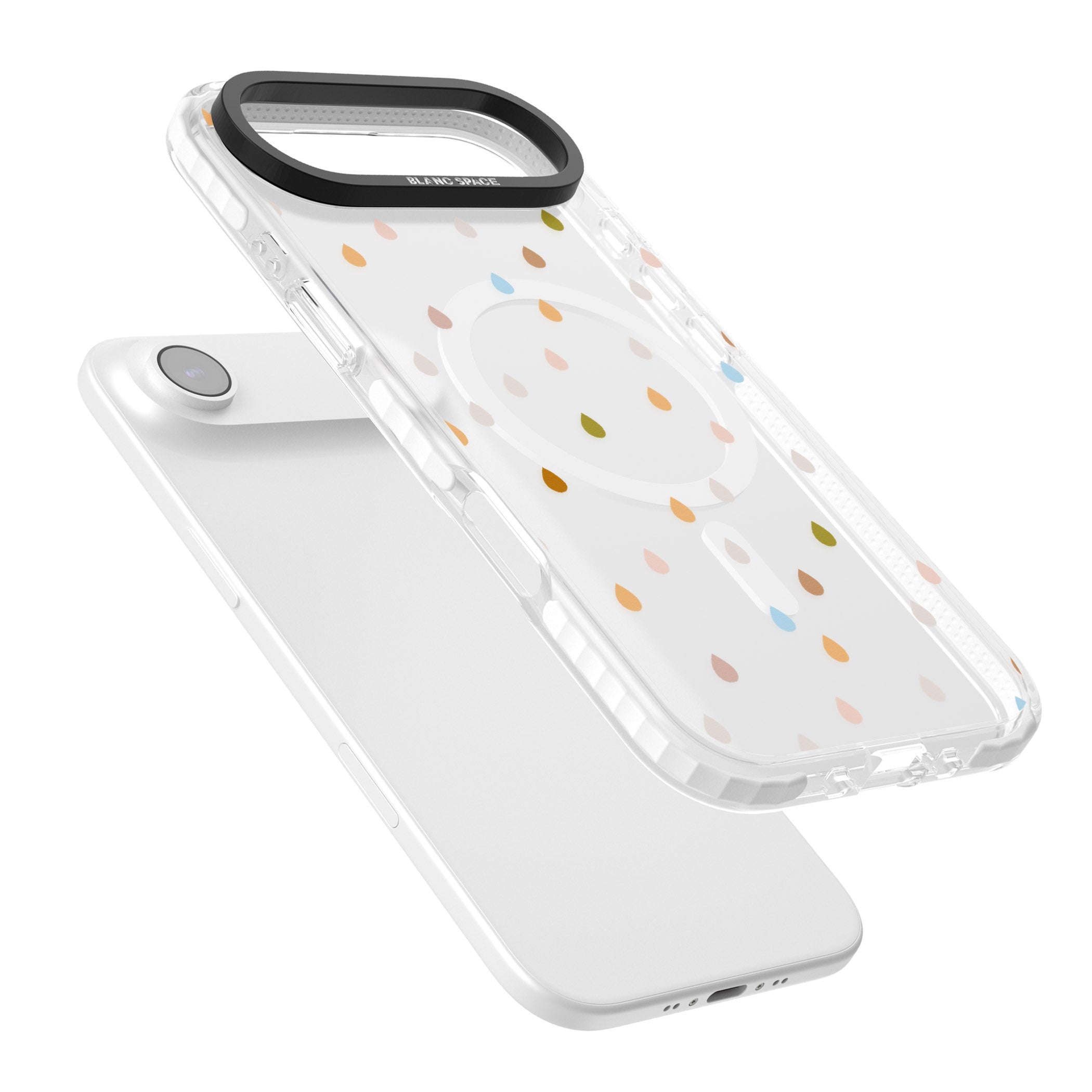 Pastel Raindrops iPhone 17 Air Impact Pro Clear Phone Case Colours