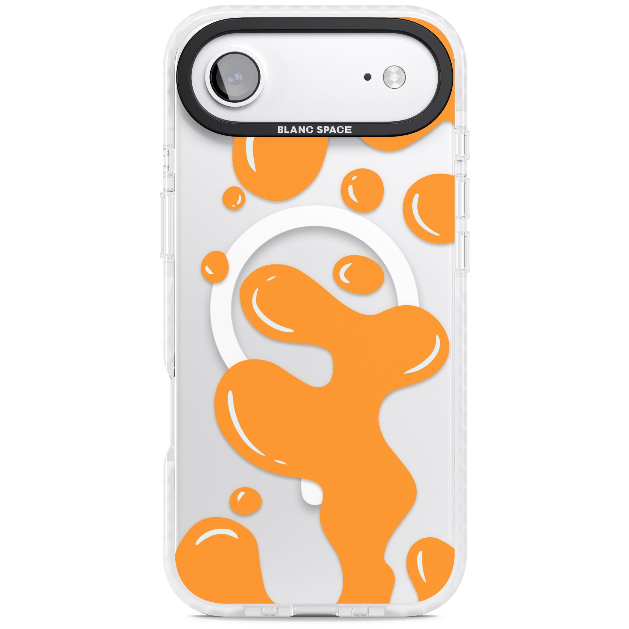 Orange Lava Lamp iPhone 17 Air Impact Pro Clear Phone Case