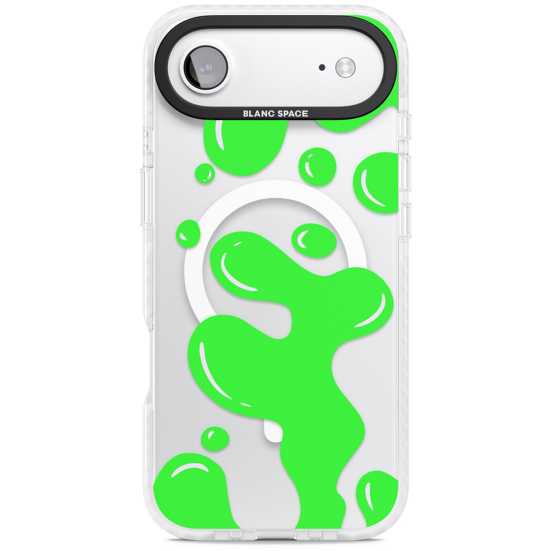 Green Lava Lamp iPhone 17 Air Impact Pro Clear Phone Case