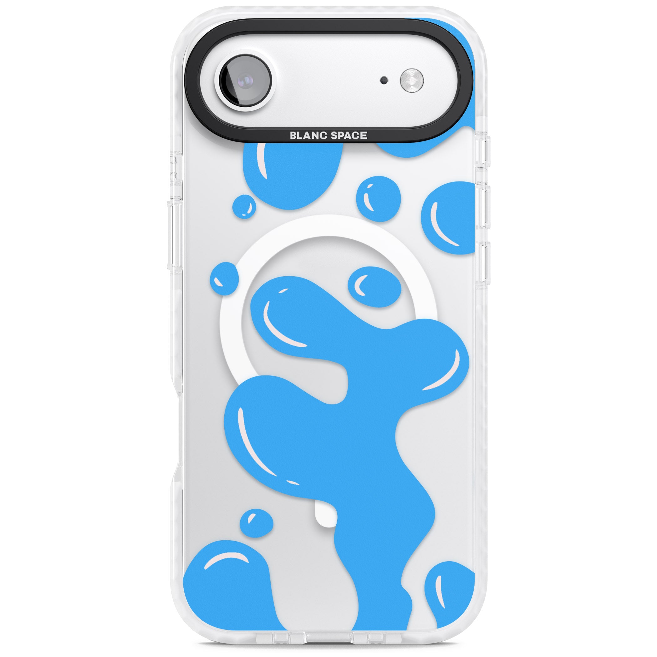 Blue Lava Lamp iPhone 17 Air Impact Pro Clear Phone Case