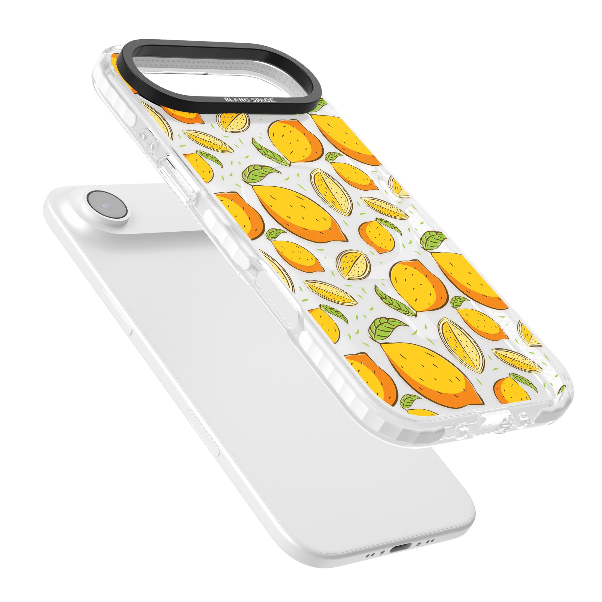 Lemon Pattern iPhone 17 Air Impact Pro Clear Phone Case Colours