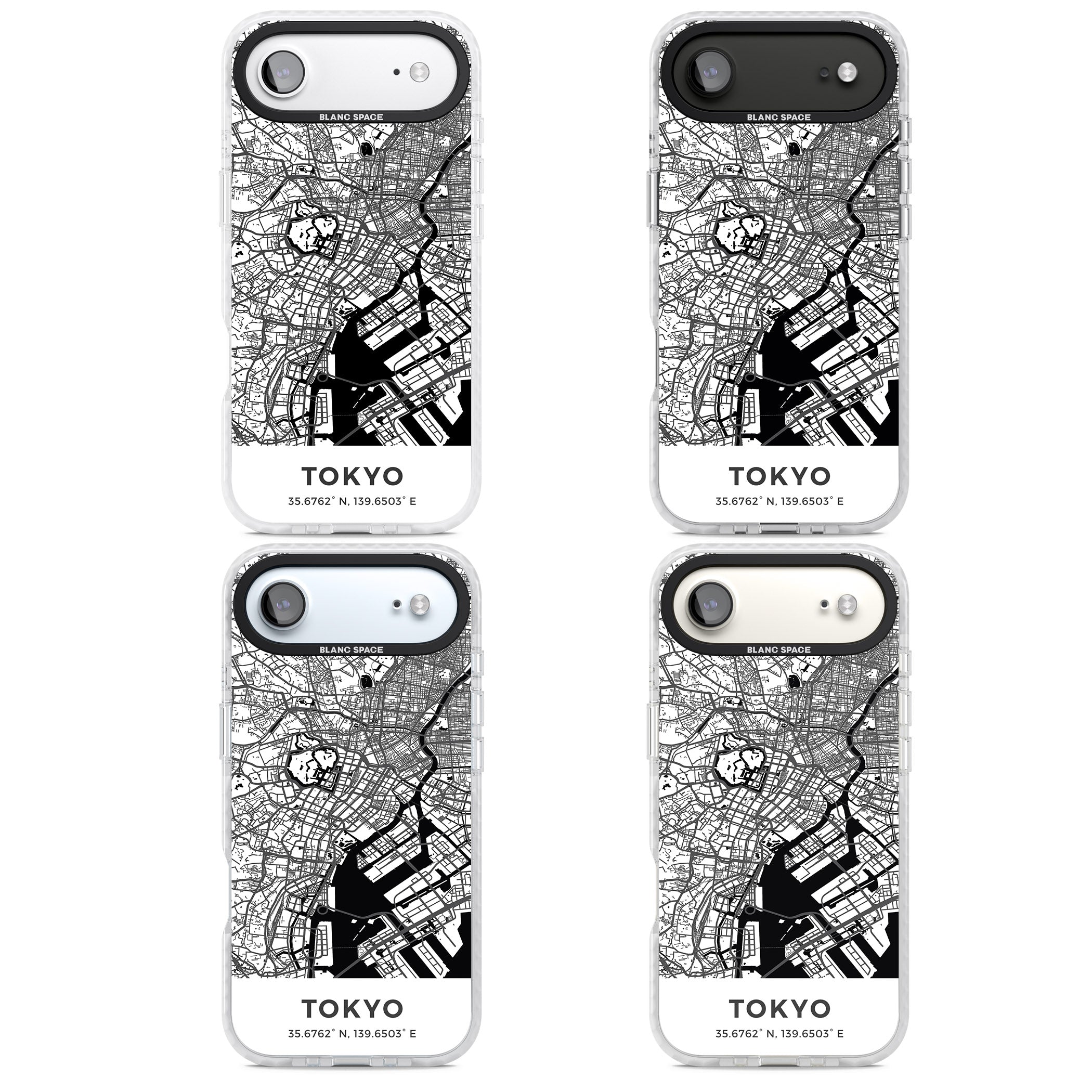 Tokyo Map iPhone 17 Air Impact Pro Clear Phone Case APT Impact Protection