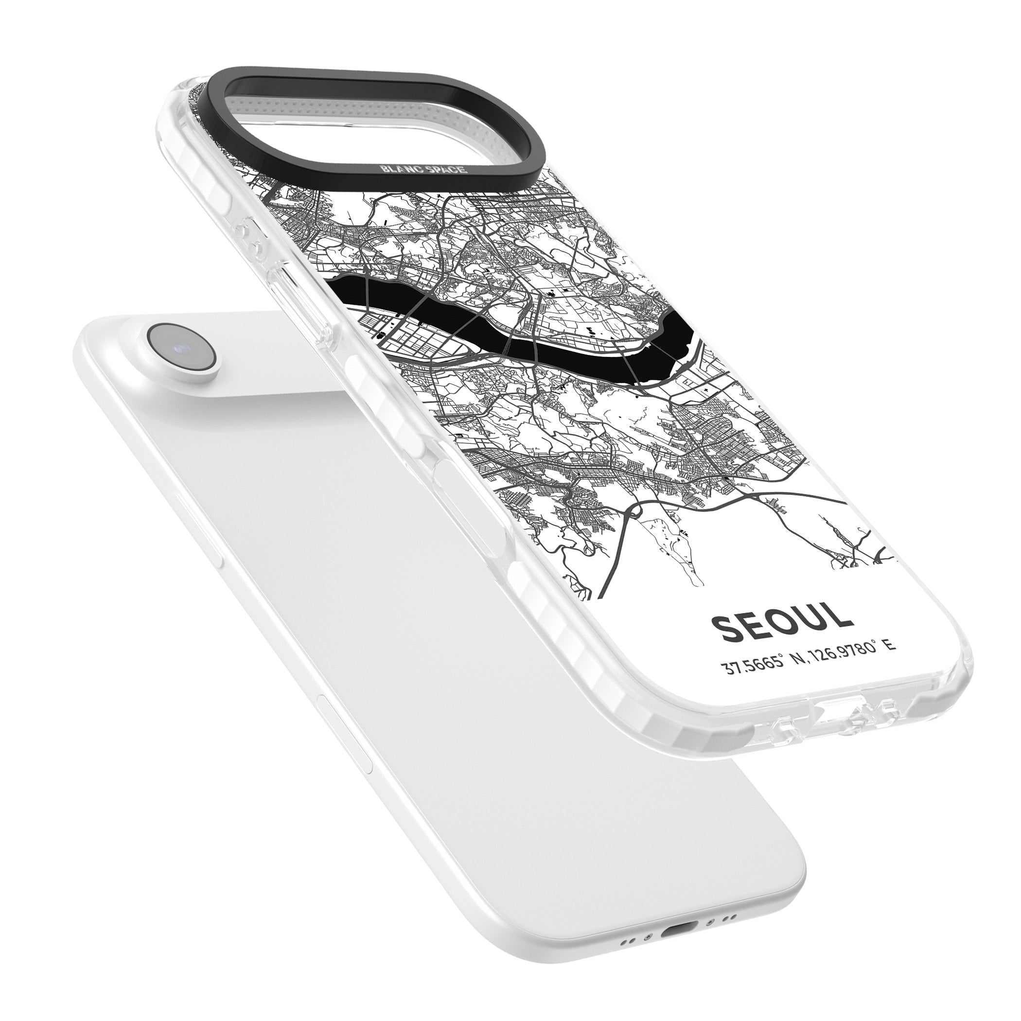 Seoul City Map iPhone 17 Air Impact Pro Clear Phone Case Colours