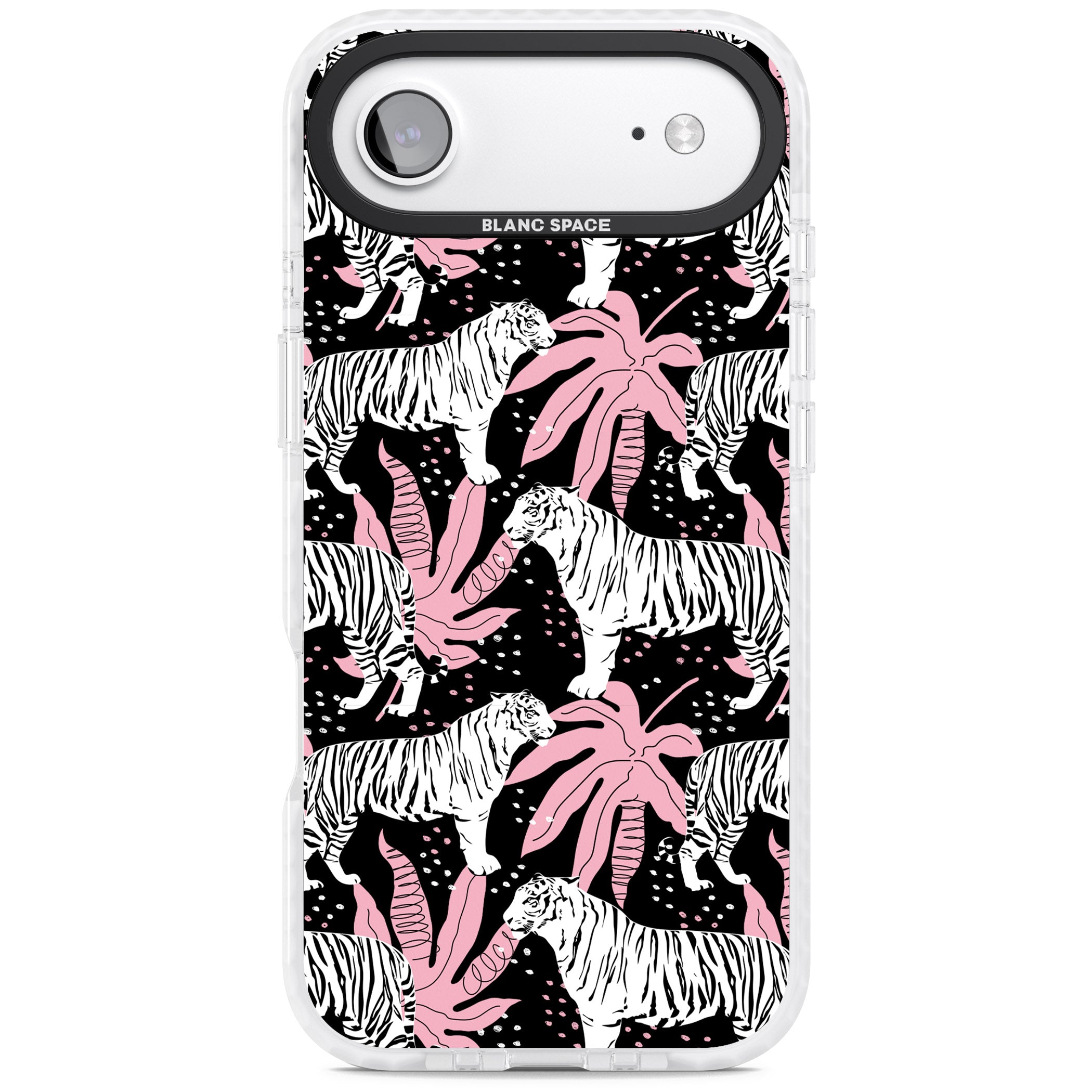 Pink Jungle Tiger iPhone 17 Air Impact Pro Clear Phone Case