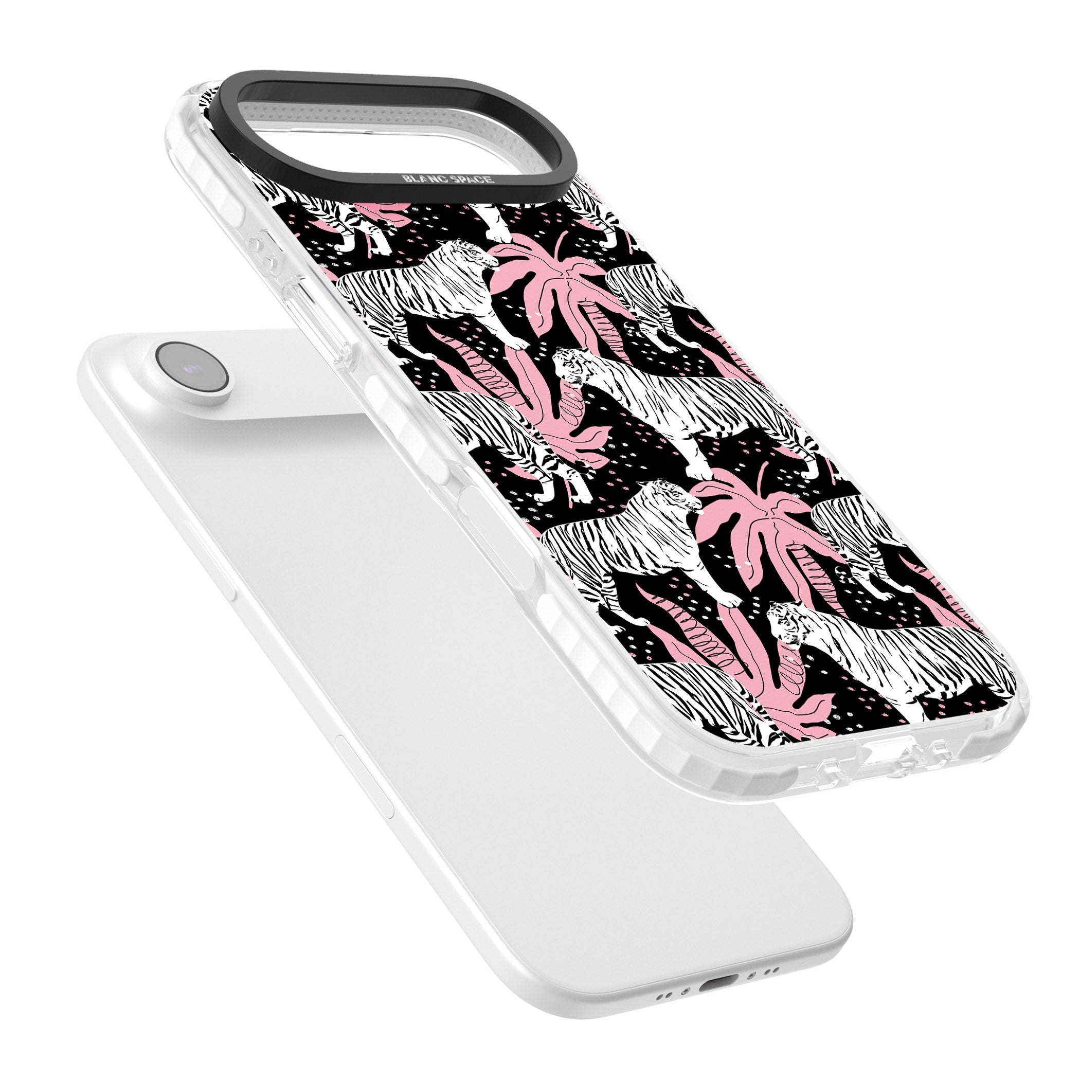 Pink Jungle Tiger iPhone 17 Air Impact Pro Clear Phone Case Colours