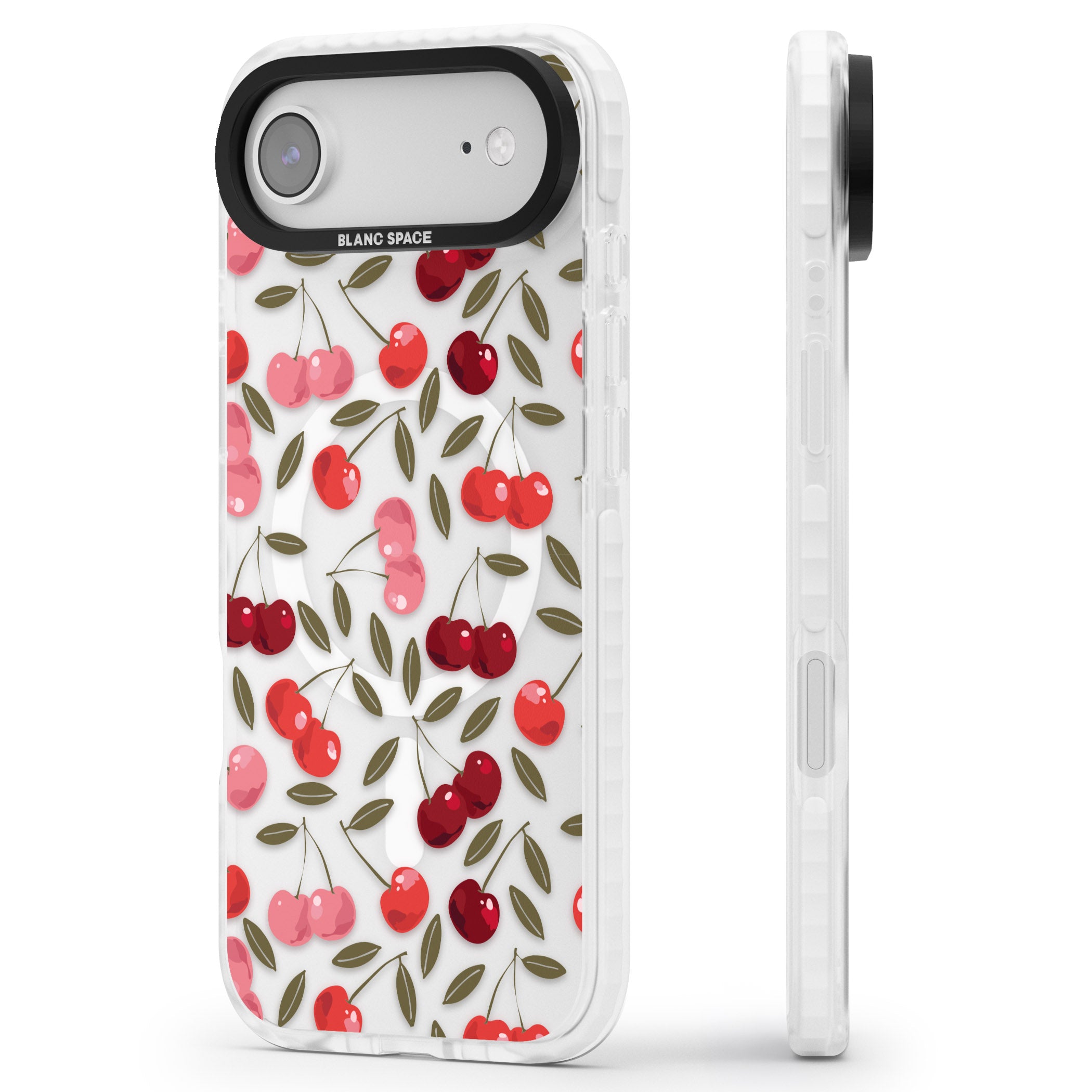 Cherry On Top iPhone 17 Air Impact Pro Clear Phone Case Side Profile