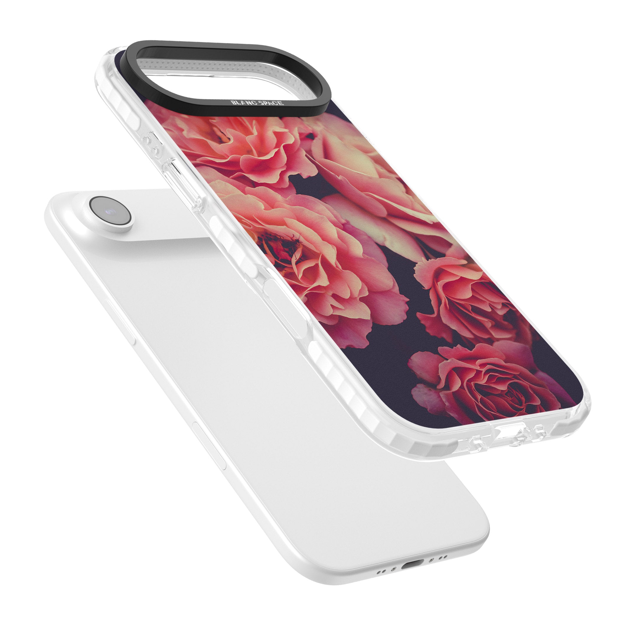 Midnight Rose Bloom iPhone 17 Air Impact Pro Clear Phone Case Colours