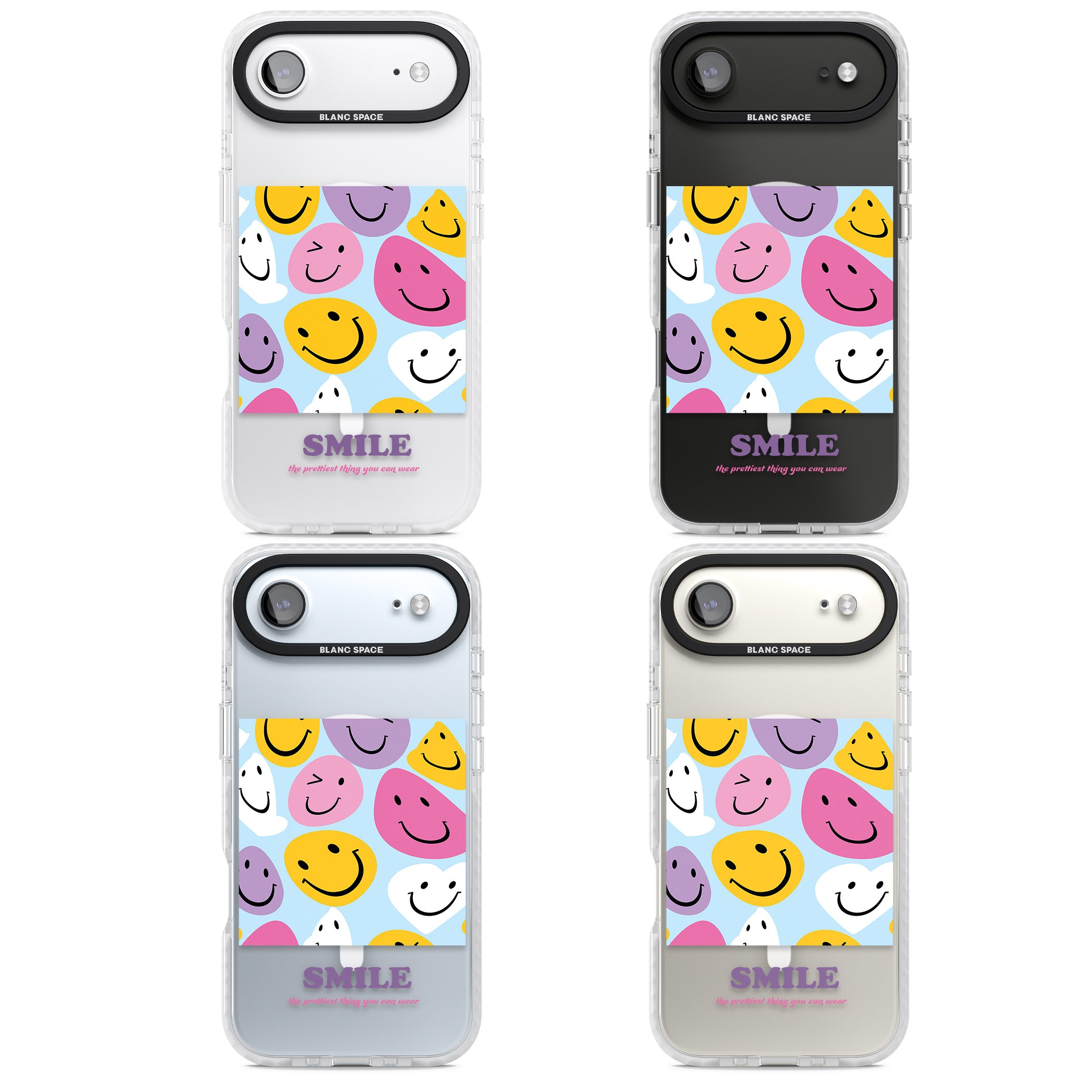 A Smile iPhone 17 Air Impact Pro Clear Phone Case APT Impact Protection