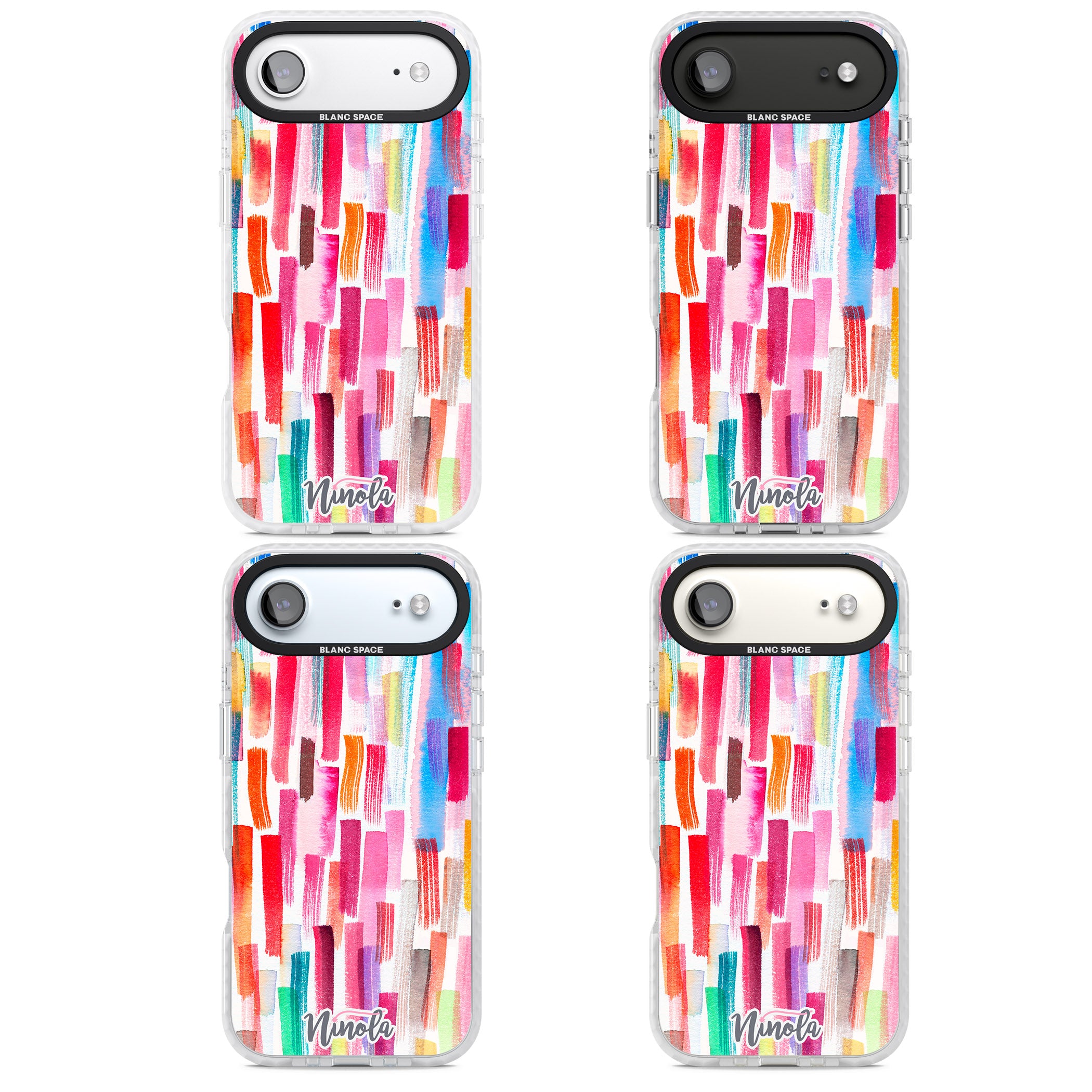 Colorful Brushstrokes iPhone 17 Air Impact Pro Clear Phone Case APT Impact Protection