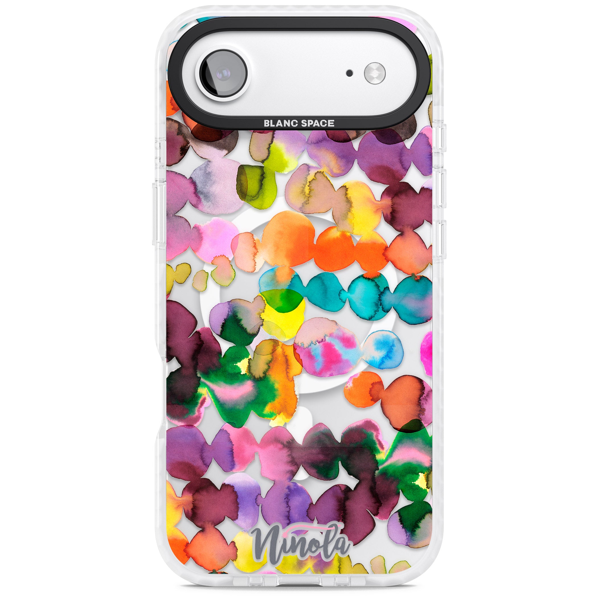 Ink Splash Hues iPhone 17 Air Impact Pro Clear Phone Case