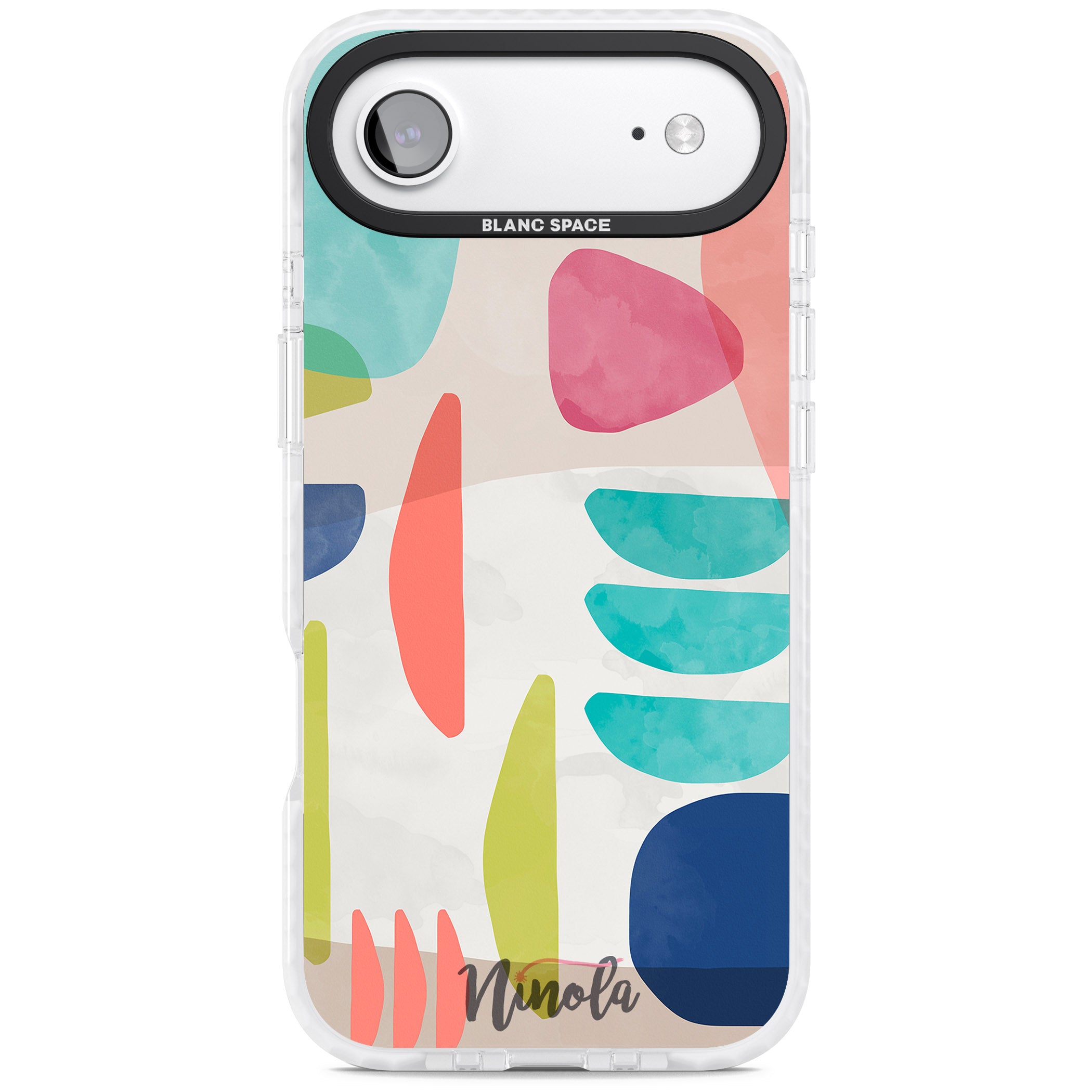 Bold Colorful Shapes iPhone 17 Air Impact Pro Clear Phone Case