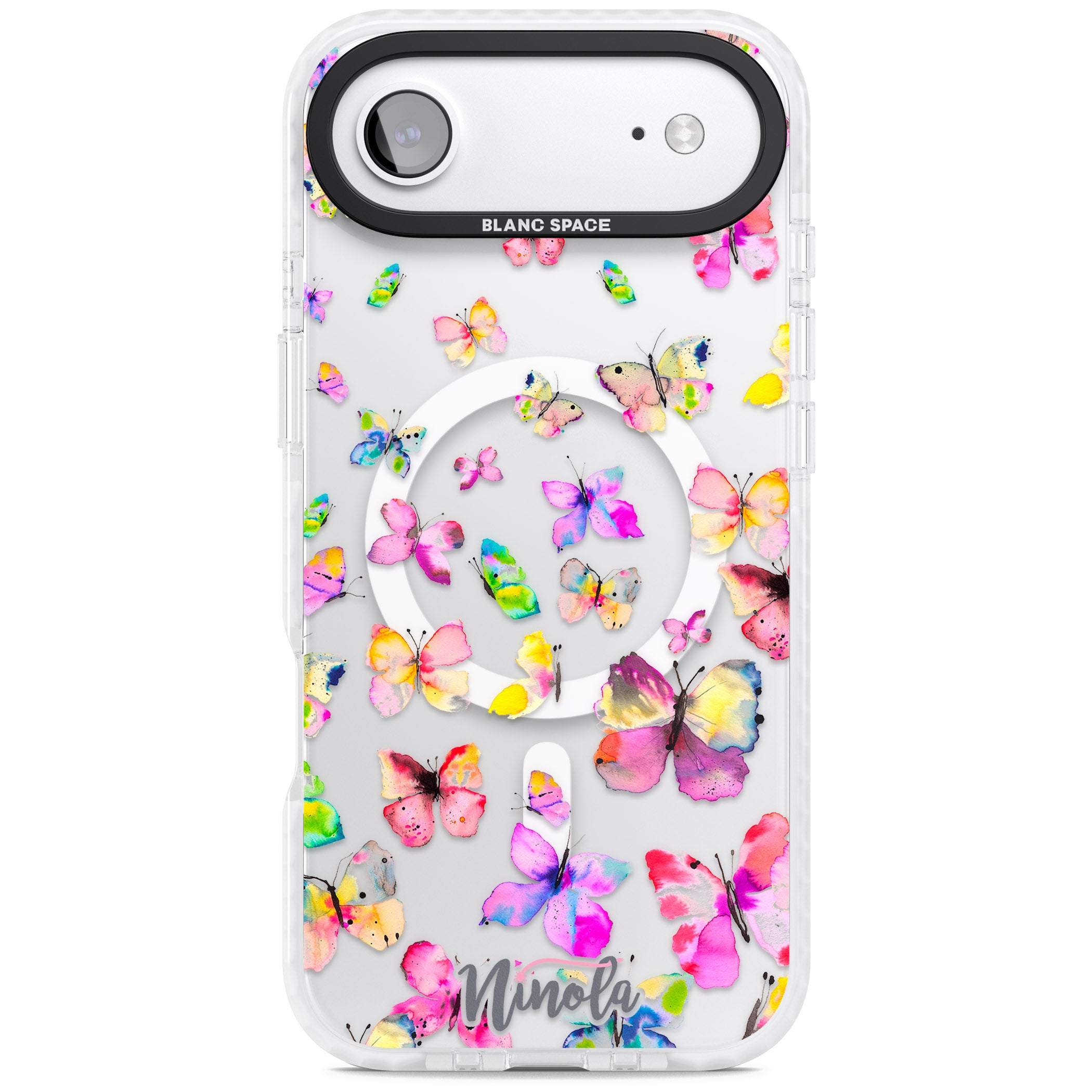 Watercolor Butterflies iPhone 17 Air Impact Pro Clear Phone Case