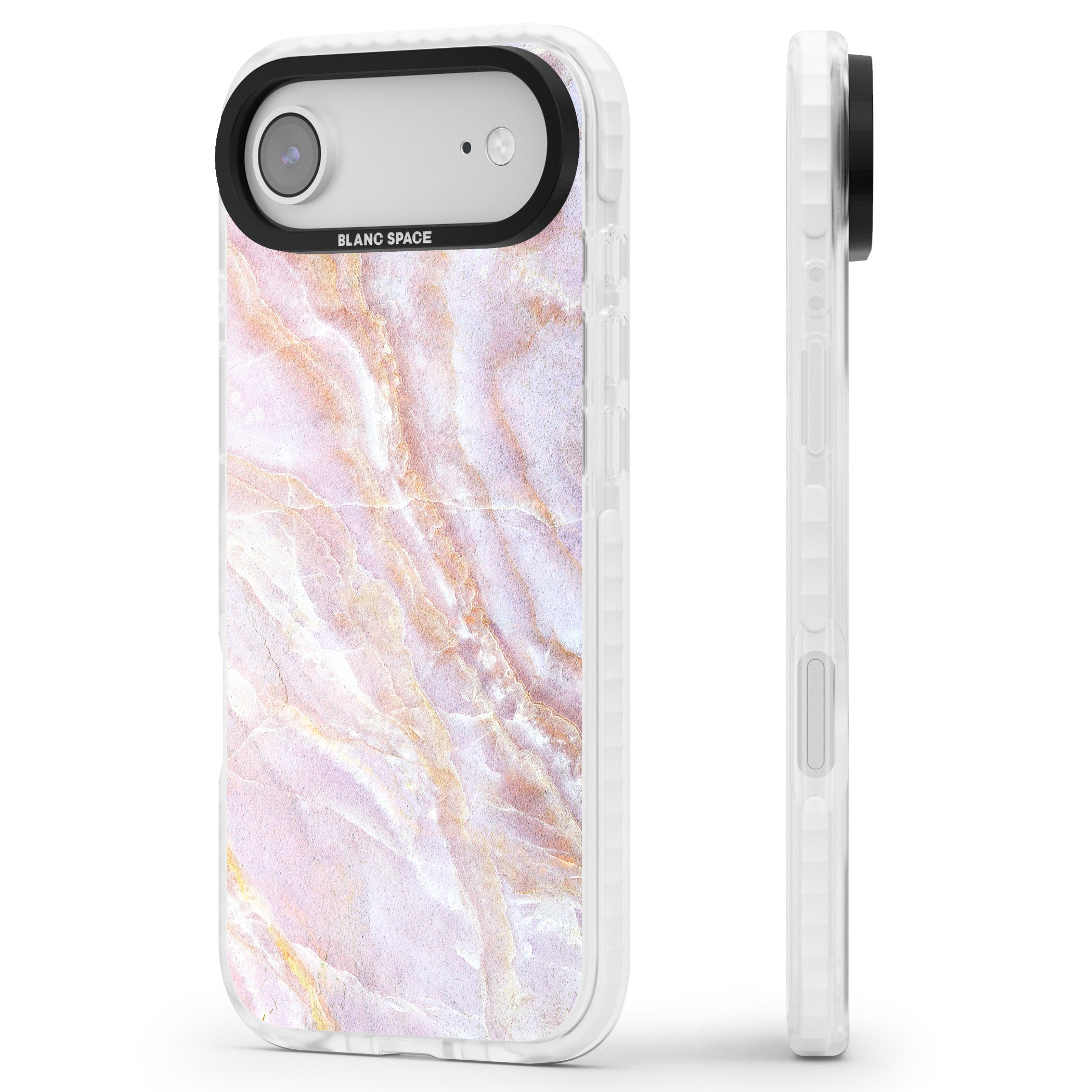 Soft Onyx Blush iPhone 17 Air Impact Pro Clear Phone Case Side Profile