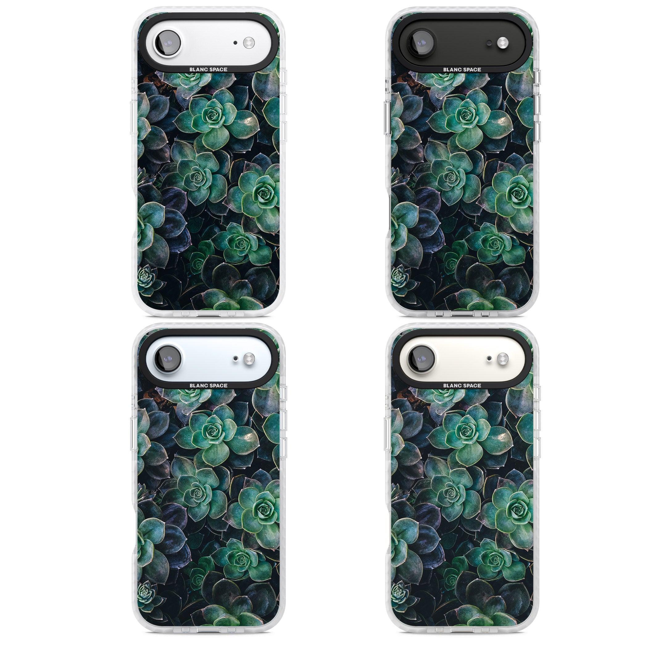 Succulent Bloom Botanical iPhone 17 Air Impact Pro Clear Phone Case APT Impact Protection