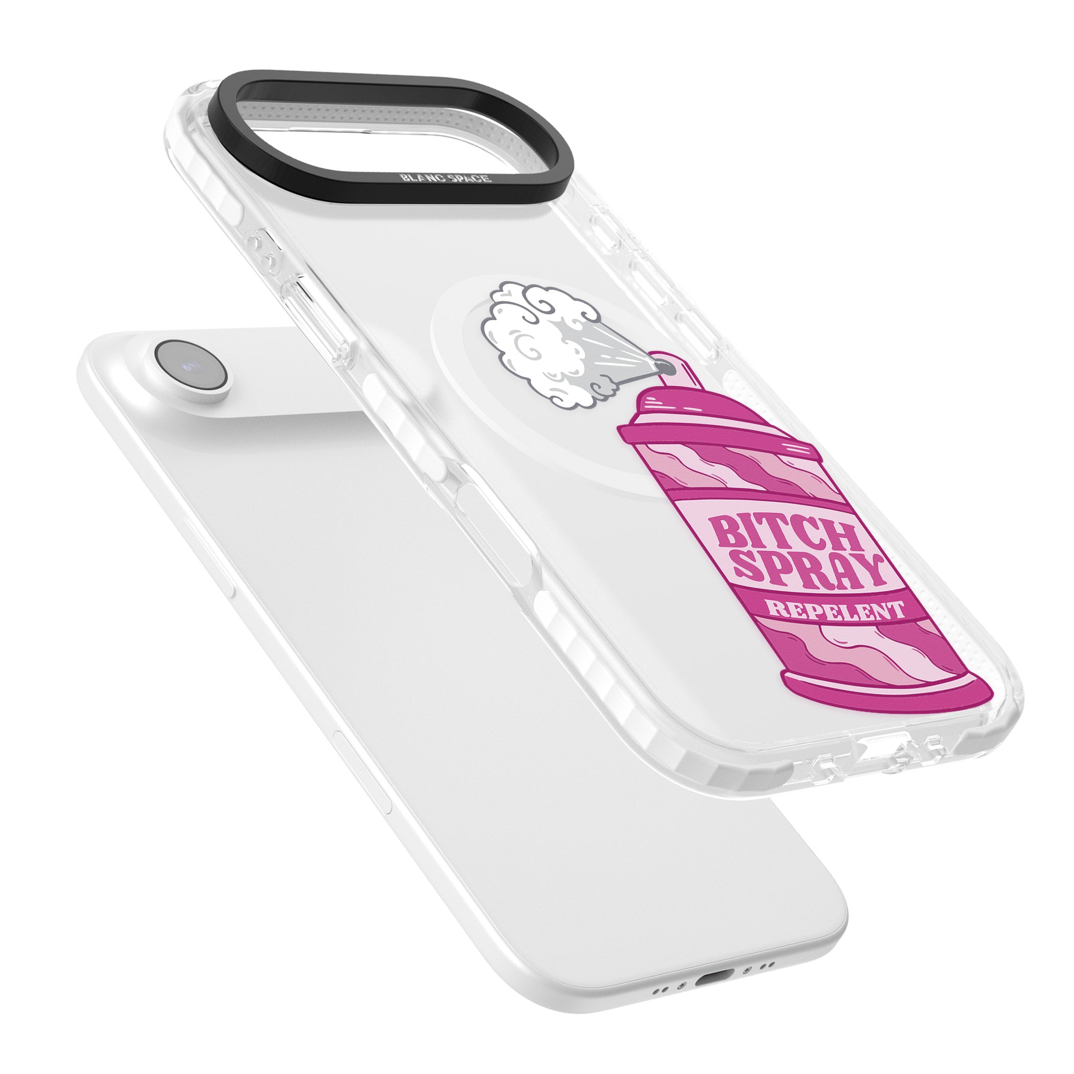 B*Tch Spray iPhone 17 Air Impact Pro Clear Phone Case Colours