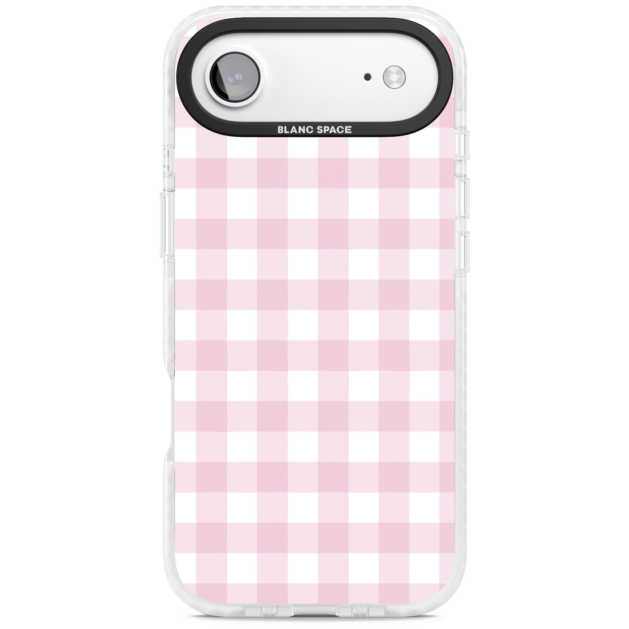 Pink Gingham Pattern iPhone 17 Air Impact Pro Clear Phone Case
