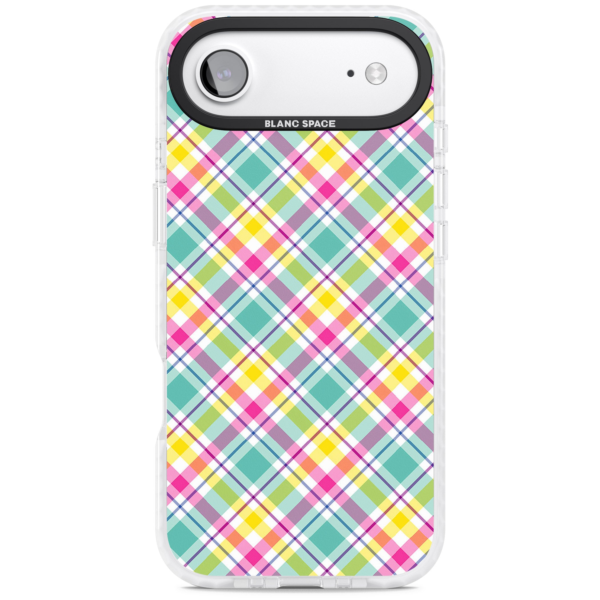 Crosshatch Plaid iPhone 17 Air Impact Pro Clear Phone Case