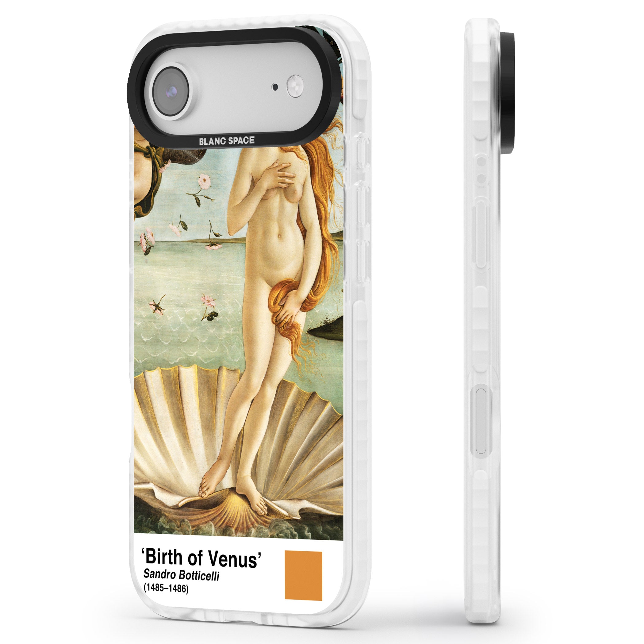 The Birth Of Venus iPhone 17 Air Impact Pro Clear Phone Case Side Profile