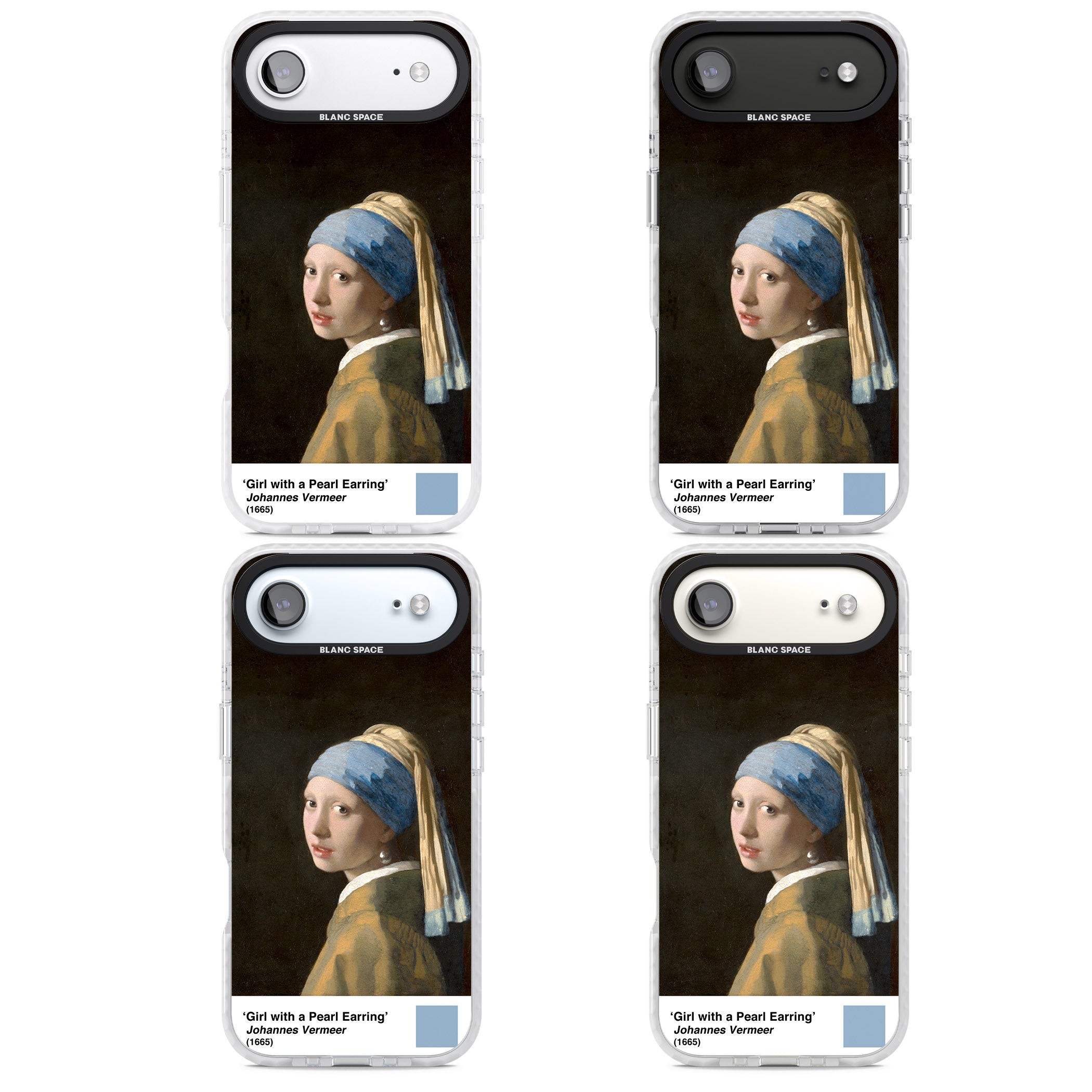 Girl With A Pearl Earring iPhone 17 Air Impact Pro Clear Phone Case APT Impact Protection