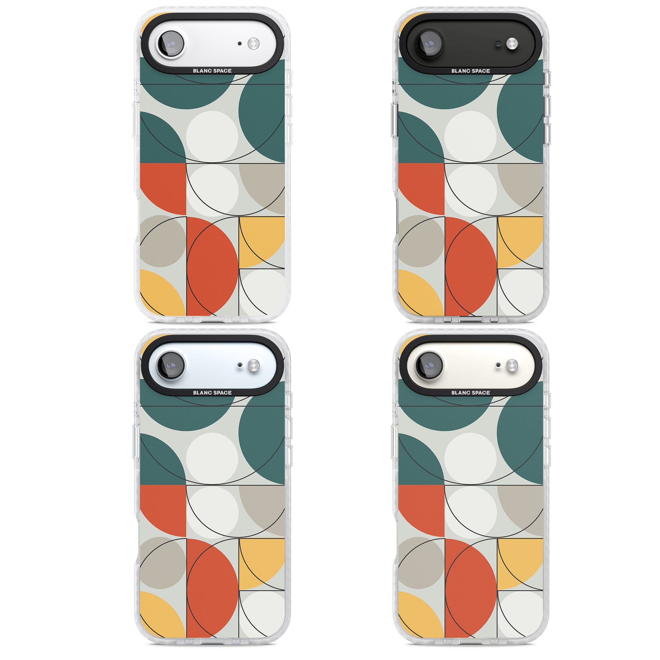 Modern Abstract Circle iPhone 17 Air Impact Pro Clear Phone Case APT Impact Protection