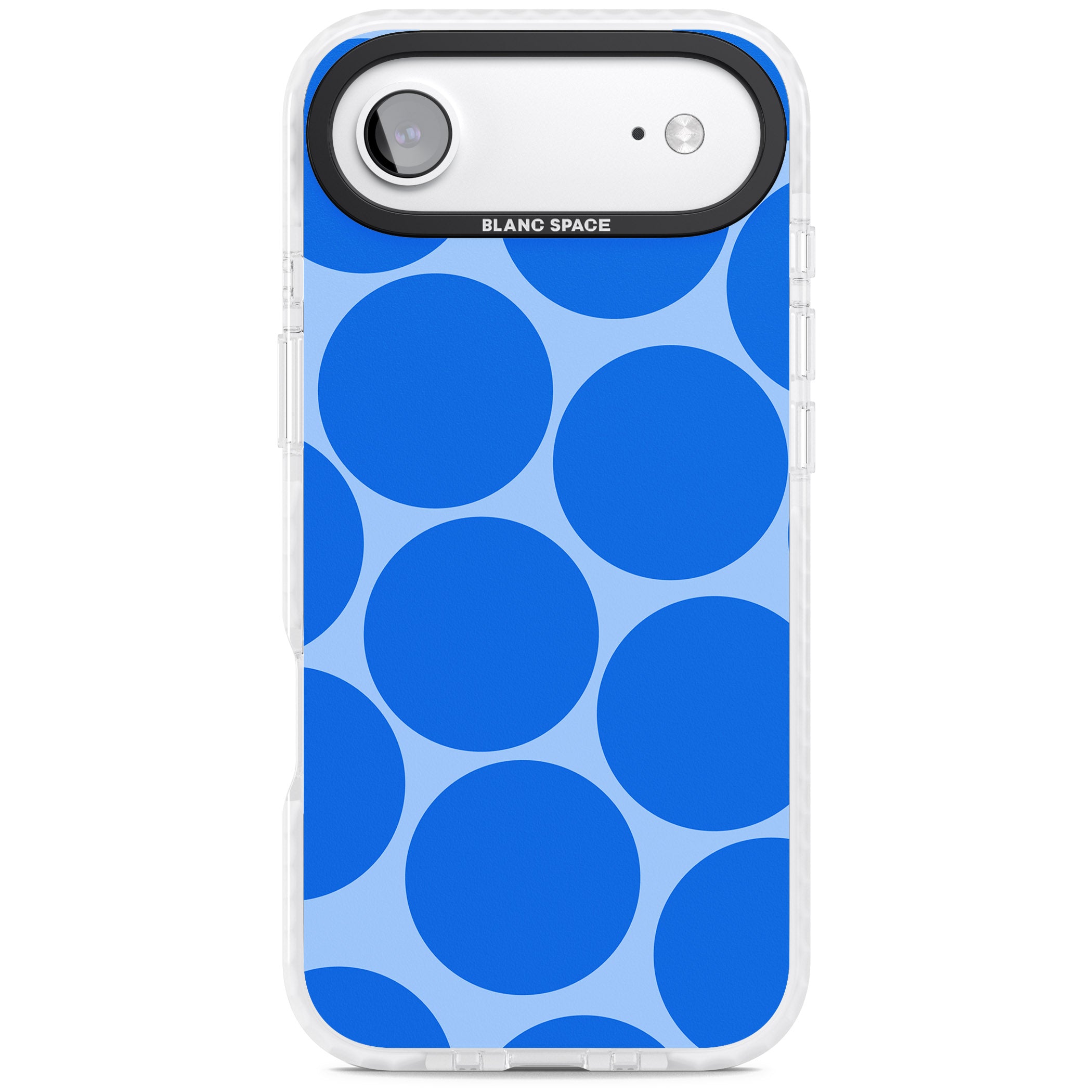 Retro Blue Dot iPhone 17 Air Impact Pro Clear Phone Case