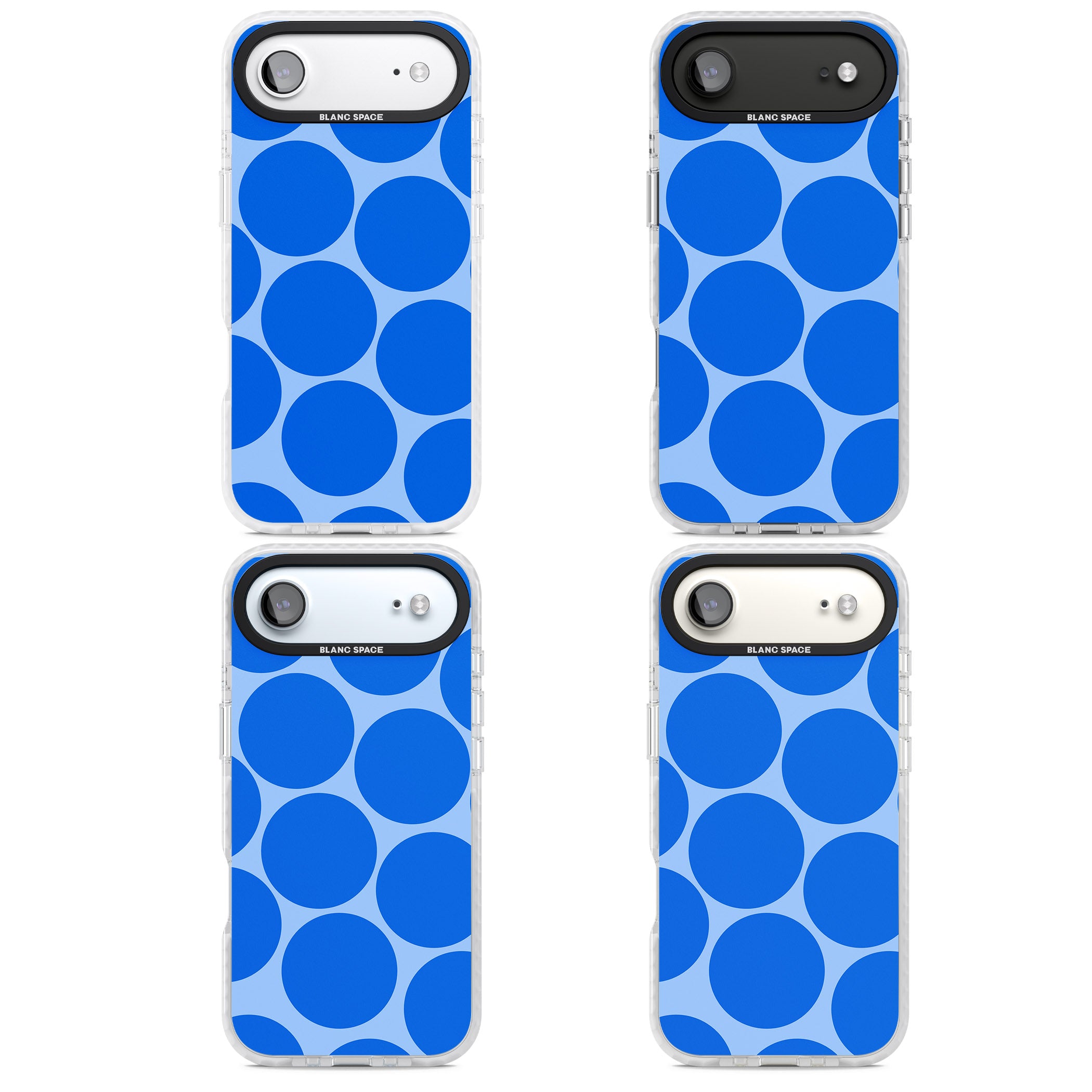 Retro Blue Dot iPhone 17 Air Impact Pro Clear Phone Case APT Impact Protection