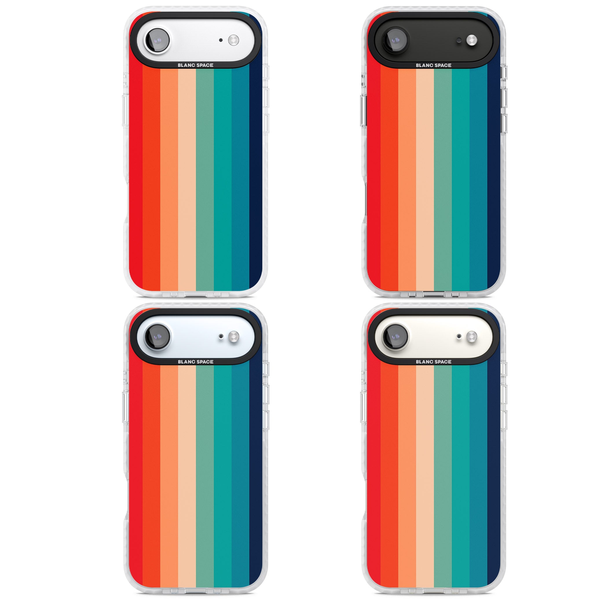 Retro 70'S Colour Palette iPhone 17 Air Impact Pro Clear Phone Case APT Impact Protection