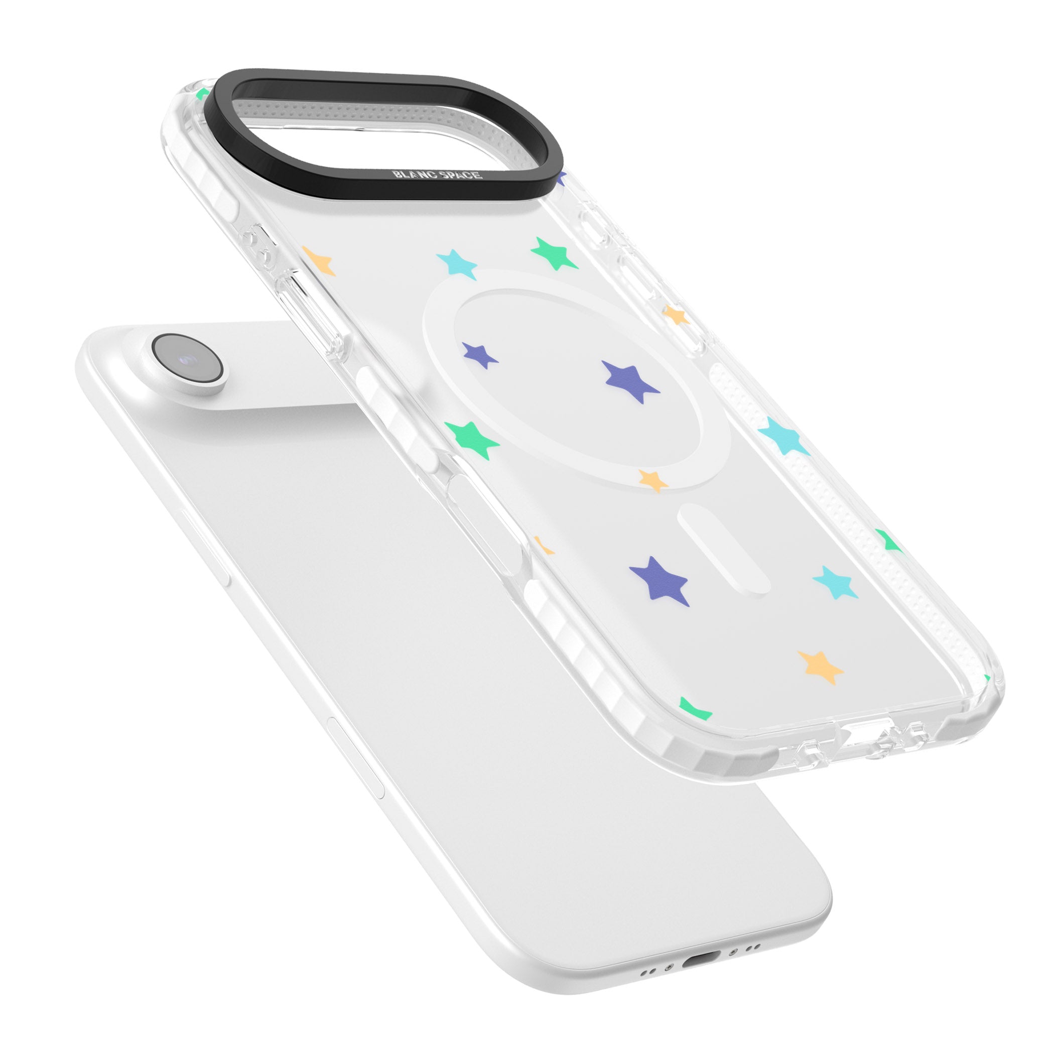 Pastel Star Pattern iPhone 17 Air Impact Pro Clear Phone Case Colours