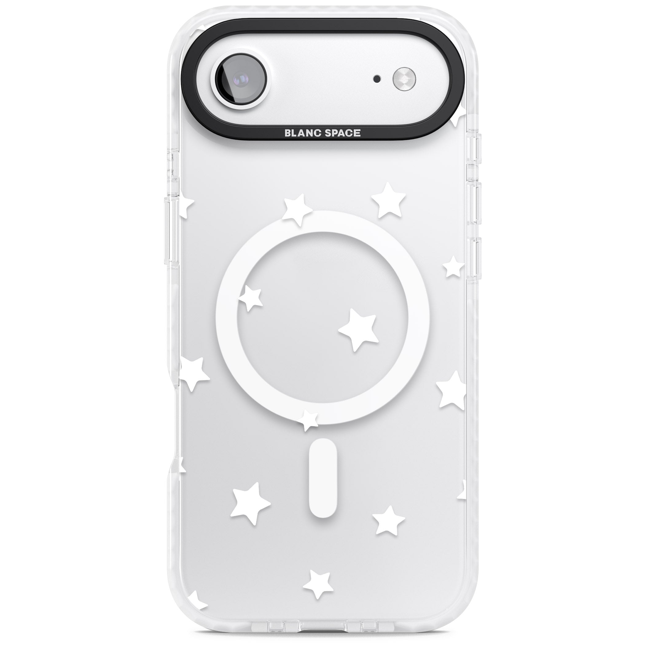 Starry Night White Stars iPhone 17 Air Impact Pro Clear Phone Case