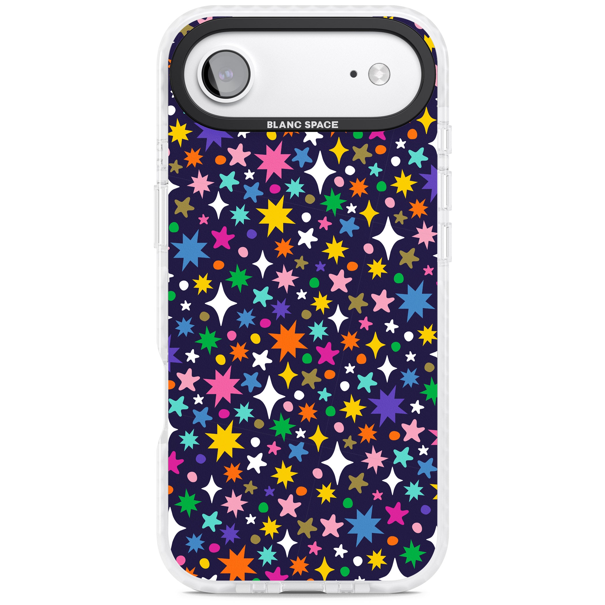 Rainbow Starburst (Purple) iPhone 17 Air Impact Pro Clear Phone Case