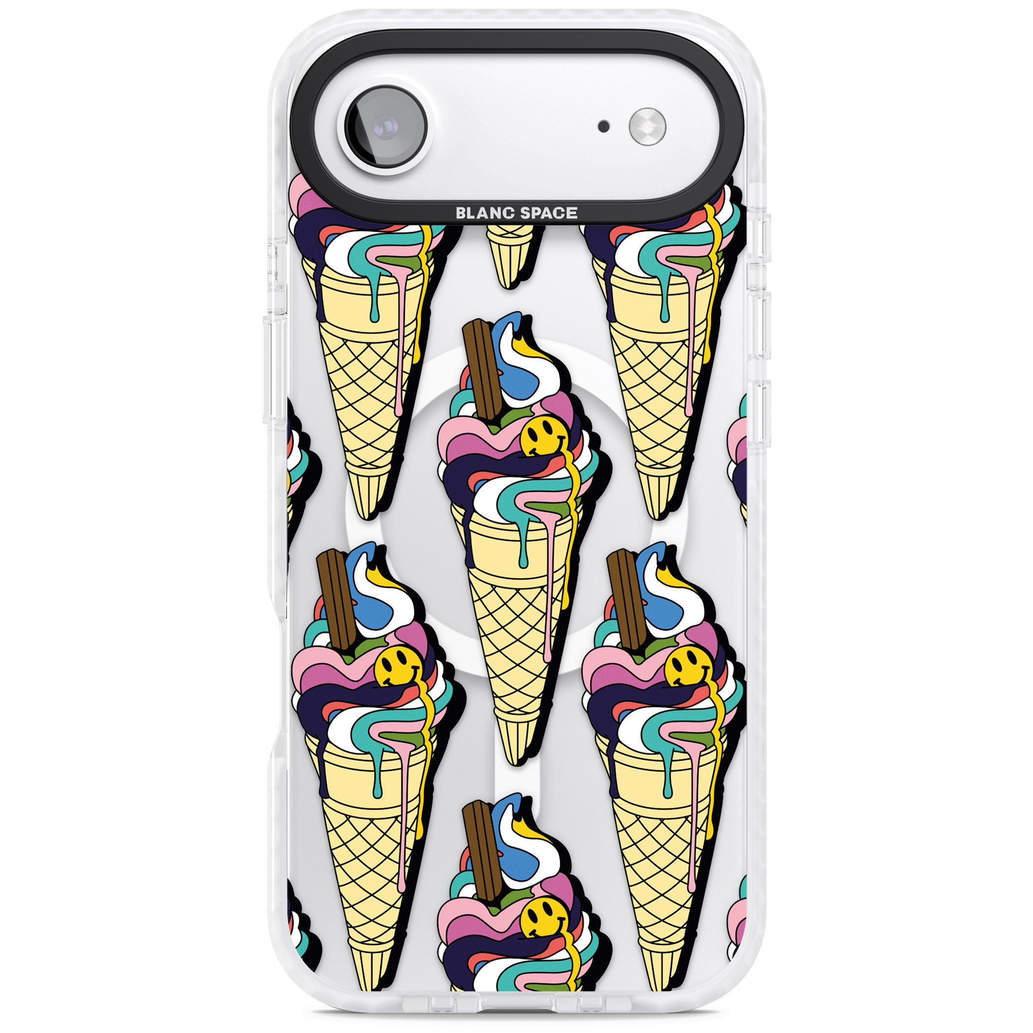 Trip & Drip Ice Cream iPhone 17 Air Impact Pro Clear Phone Case