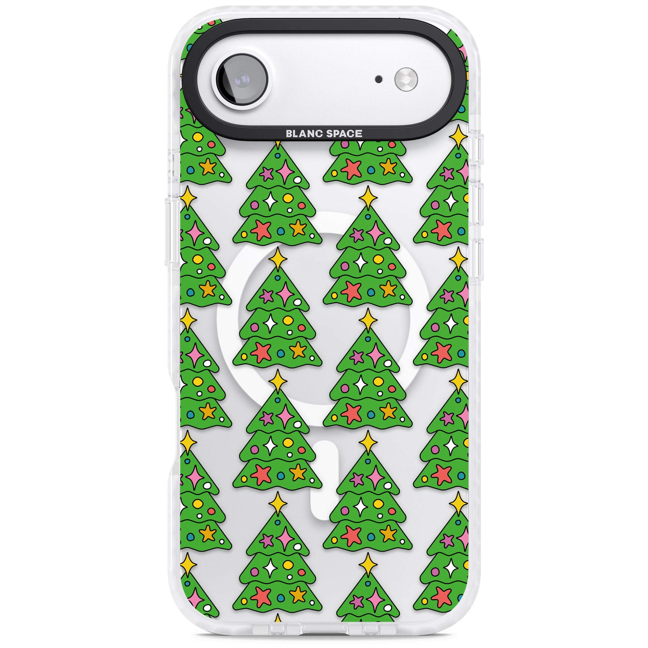 Christmas Tree Pattern (Clear) iPhone 17 Air Impact Pro Clear Phone Case