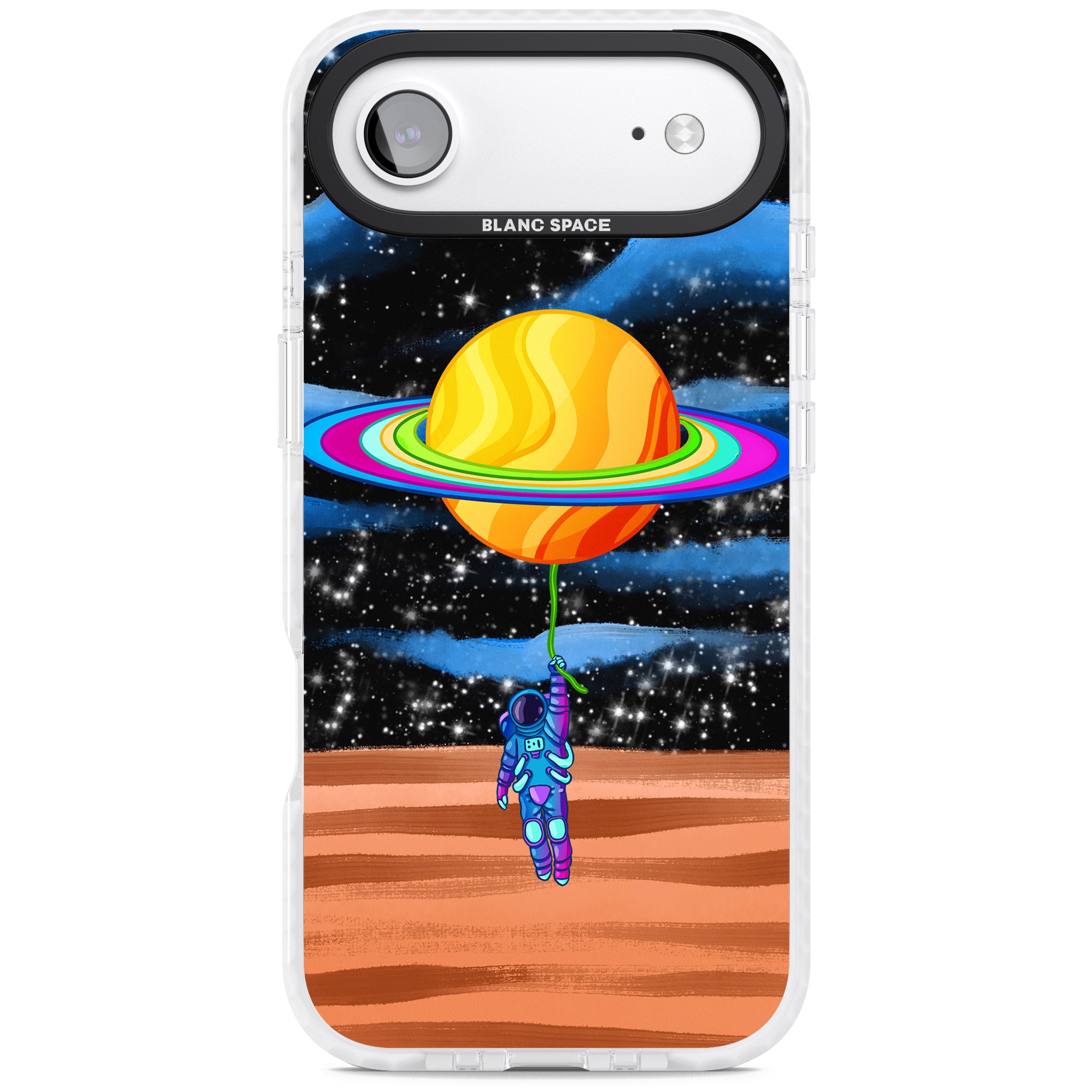 World On Helium iPhone 17 Air Impact Pro Clear Phone Case