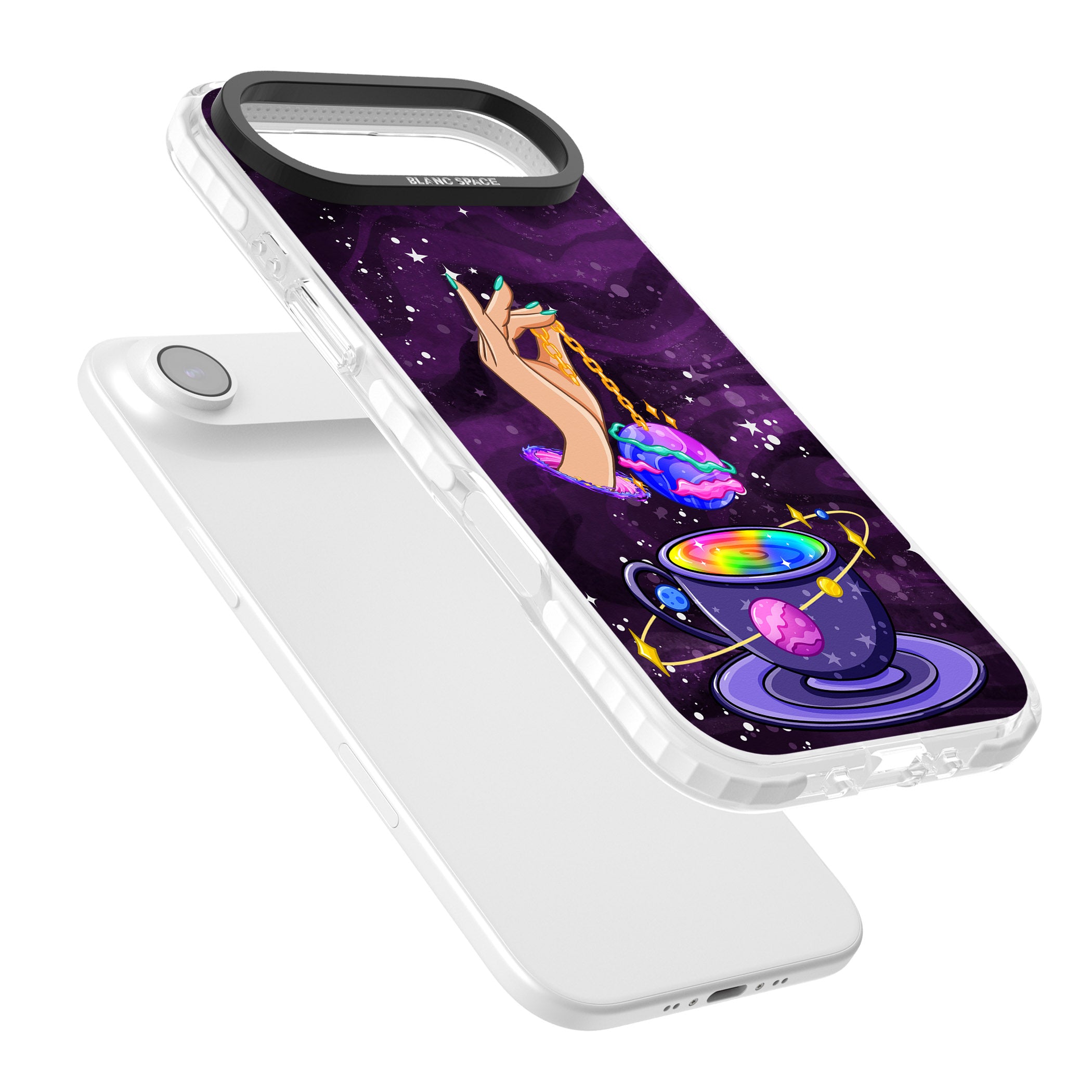 Space Tea iPhone 17 Air Impact Pro Clear Phone Case Colours