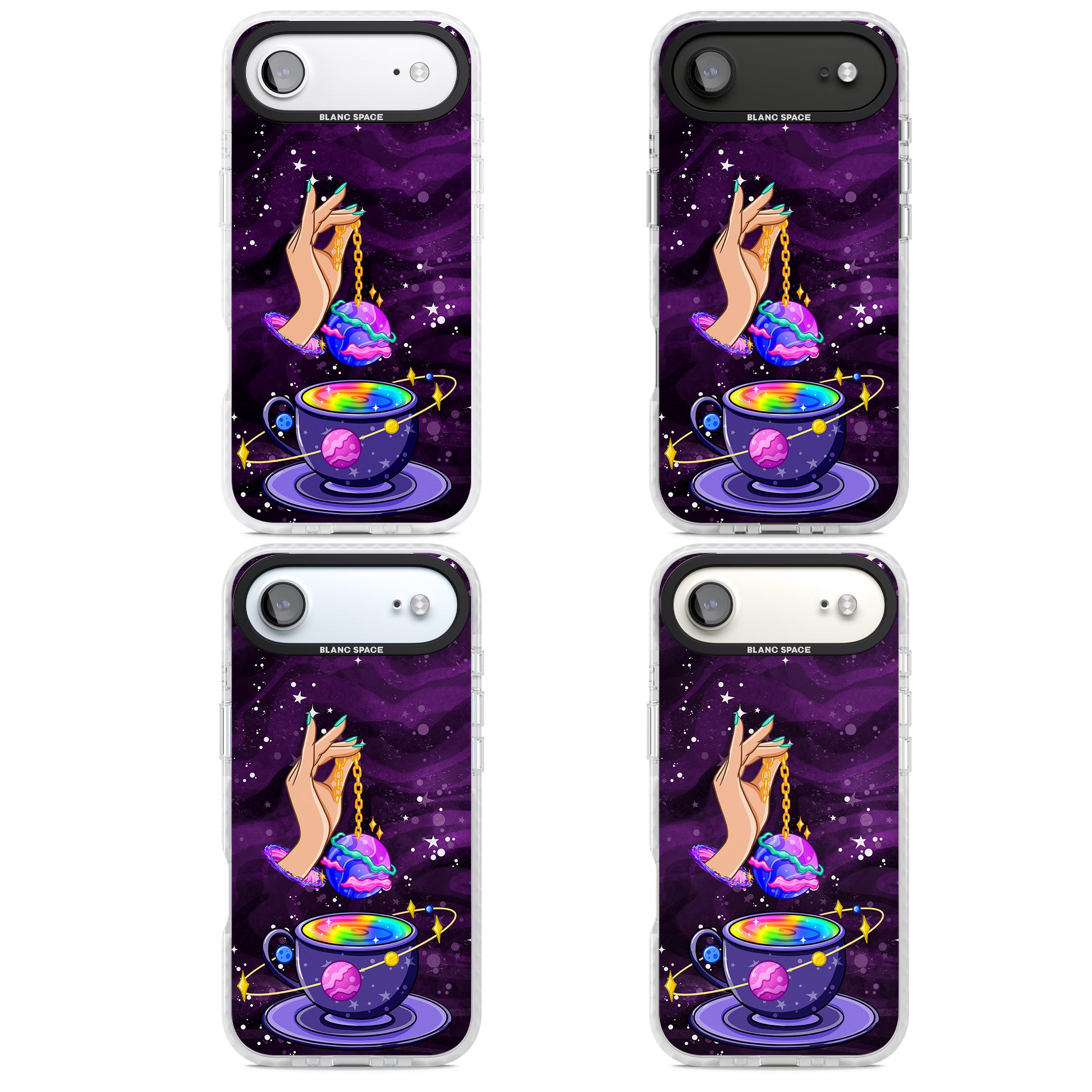 Space Tea iPhone 17 Air Impact Pro Clear Phone Case APT Impact Protection