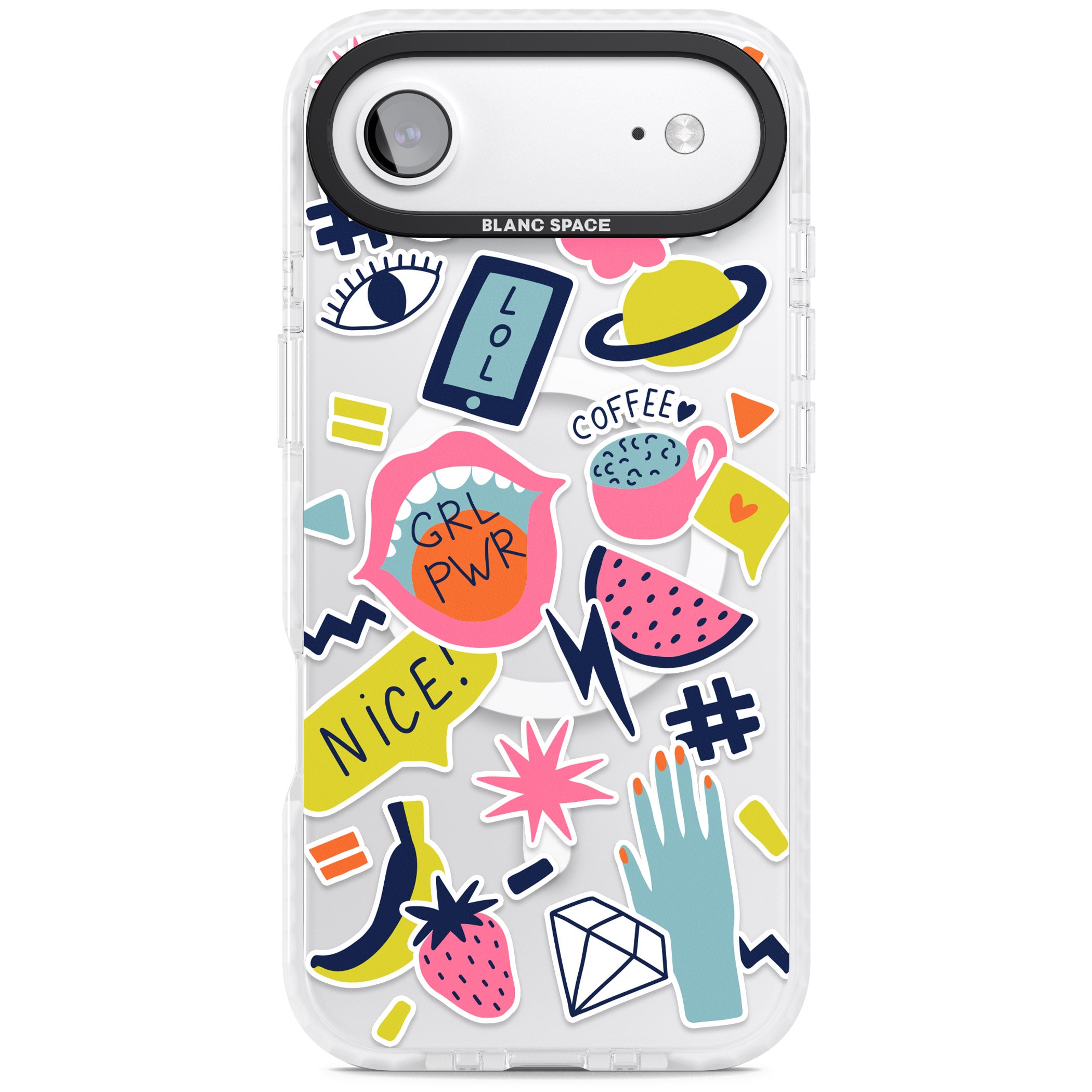 Grl Pwr iPhone 17 Air Impact Pro Clear Phone Case