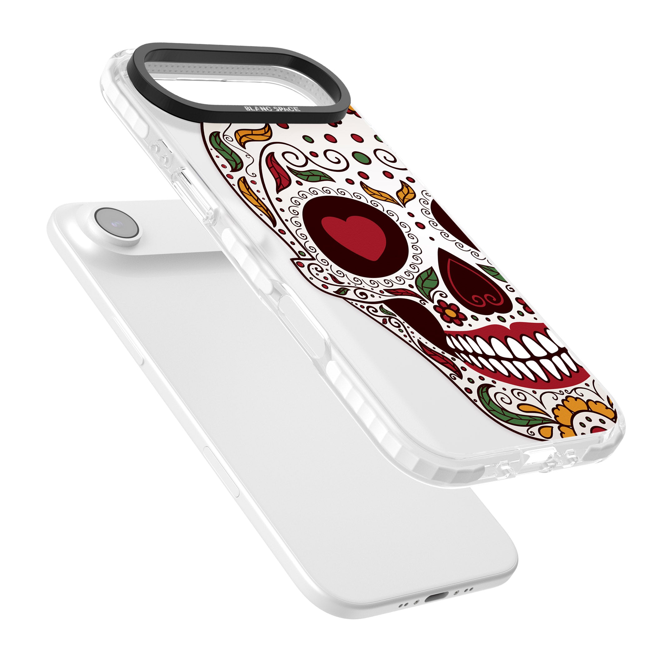 Autumn Sugar Skull iPhone 17 Air Impact Pro Clear Phone Case Colours